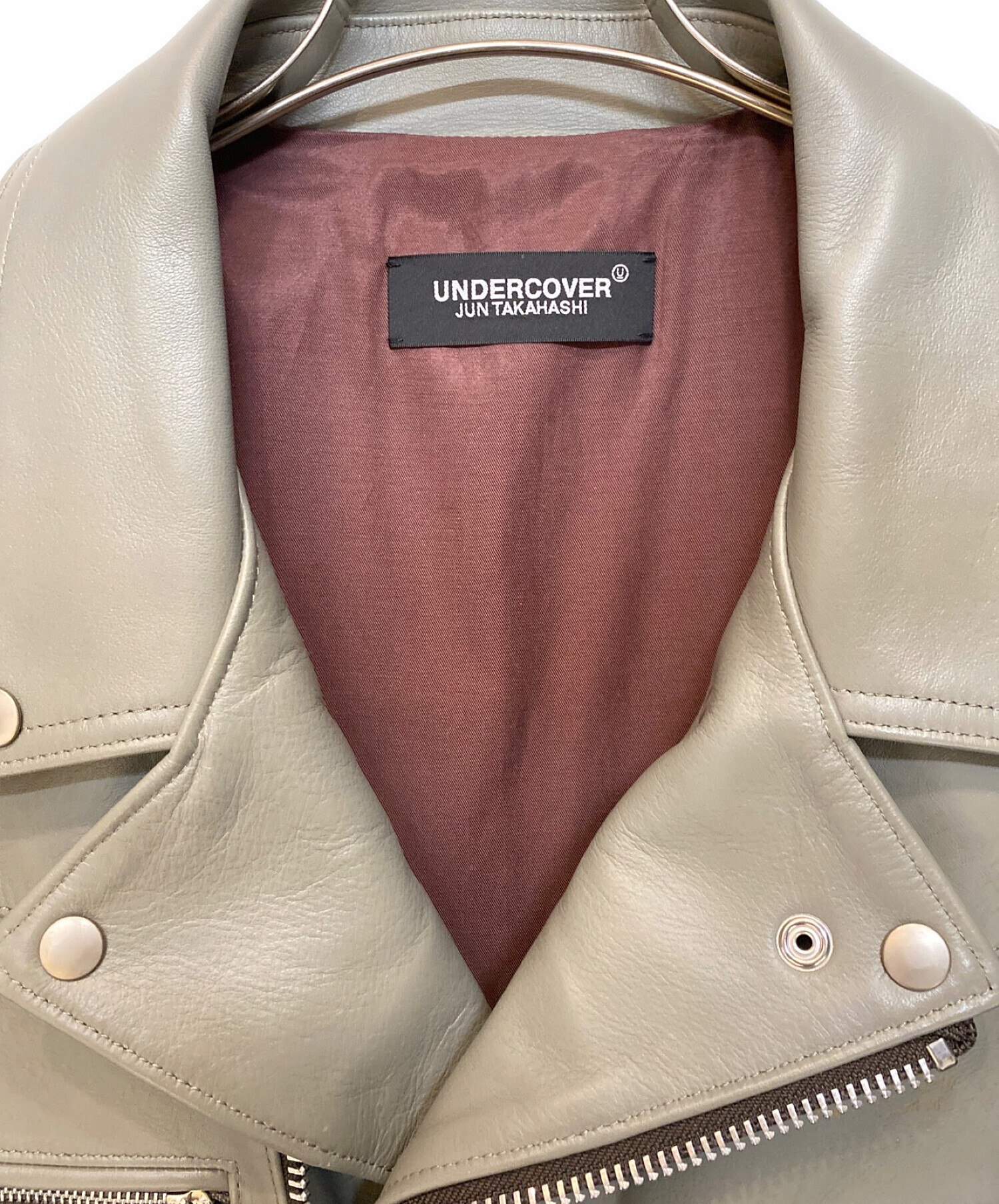 定価16万程！UNDERCOVER ヴィンテージ加工ダブルライダース　size2 定価16万程！UNDERCOVER ヴィンテージ加工ダブルライダース size2