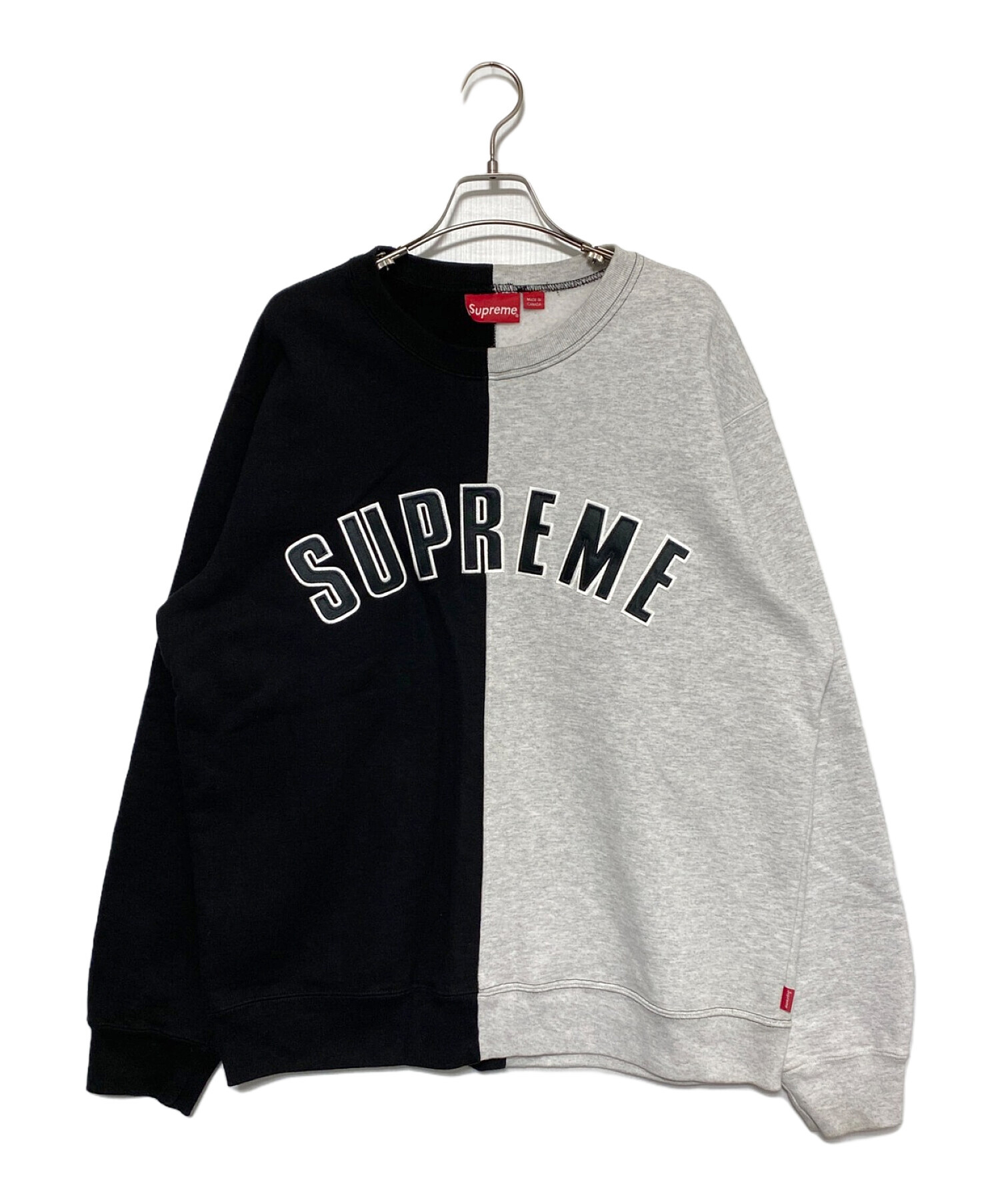 未使用Supreme18AW Split Crewneck Sweatshirt 中古・古着通販】SUPREME (シュプリーム) Split Crewneck Sweatshirt