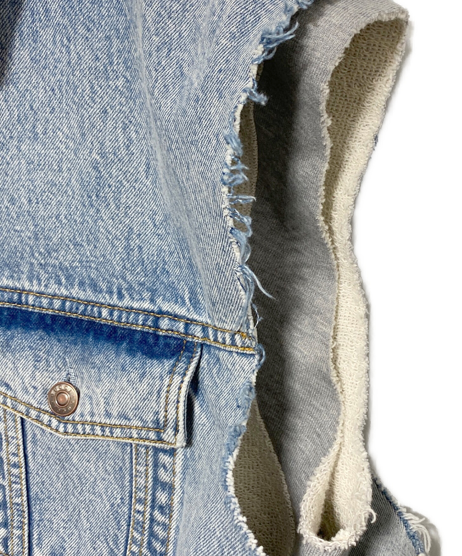 中古・古着通販】GUCCI (グッチ) Hollywood Babylon Denim Hoodie Vest