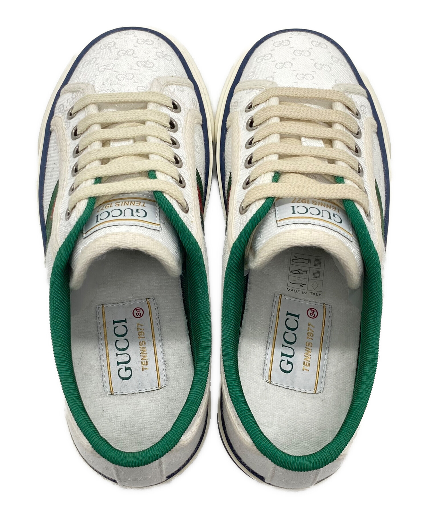 中古・古着通販】GUCCI (グッチ) グッチテニス 1977 GGローカット 