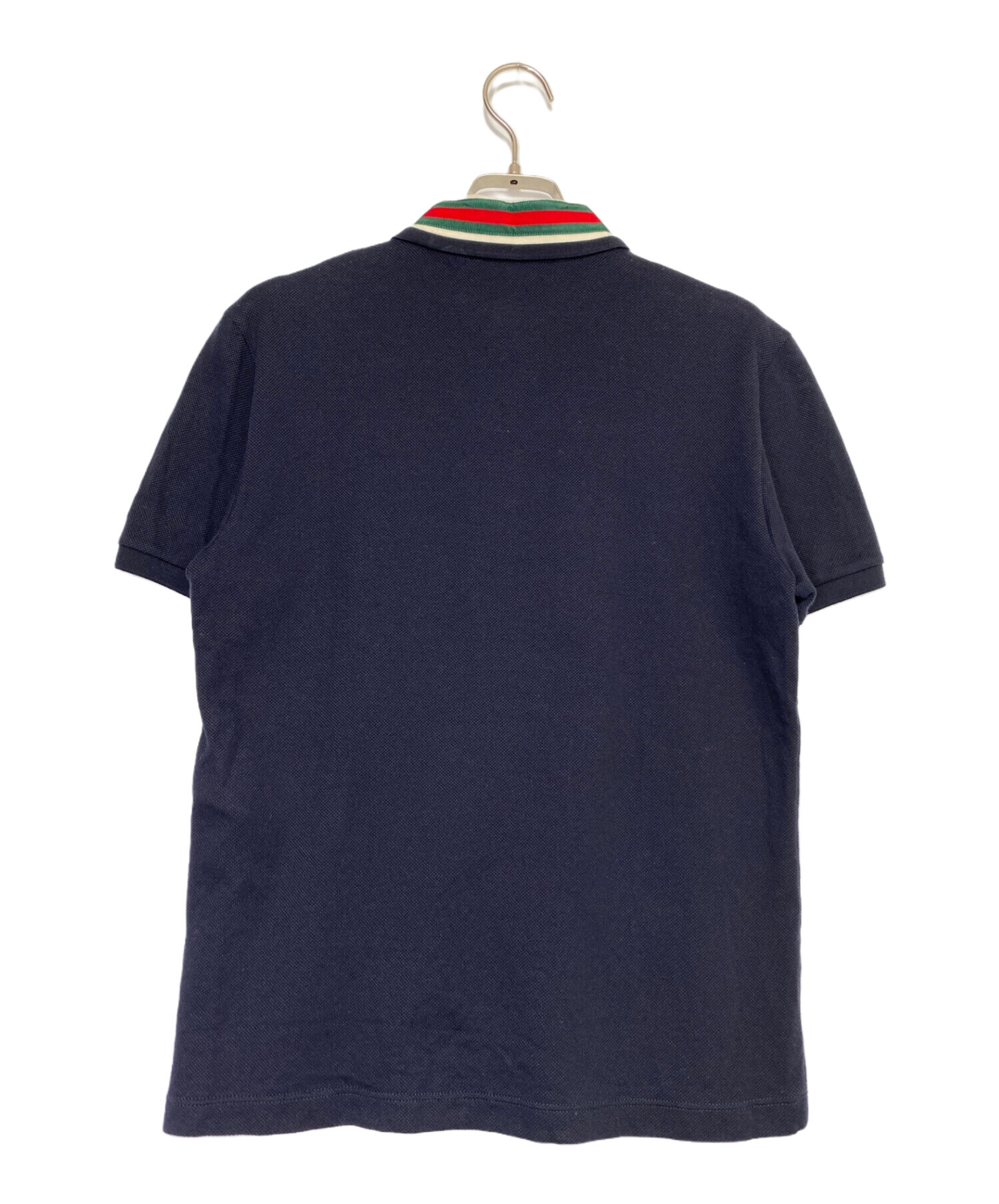 中古・古着通販】GUCCI (グッチ) ポロシャツ ネイビー サイズ:XS
