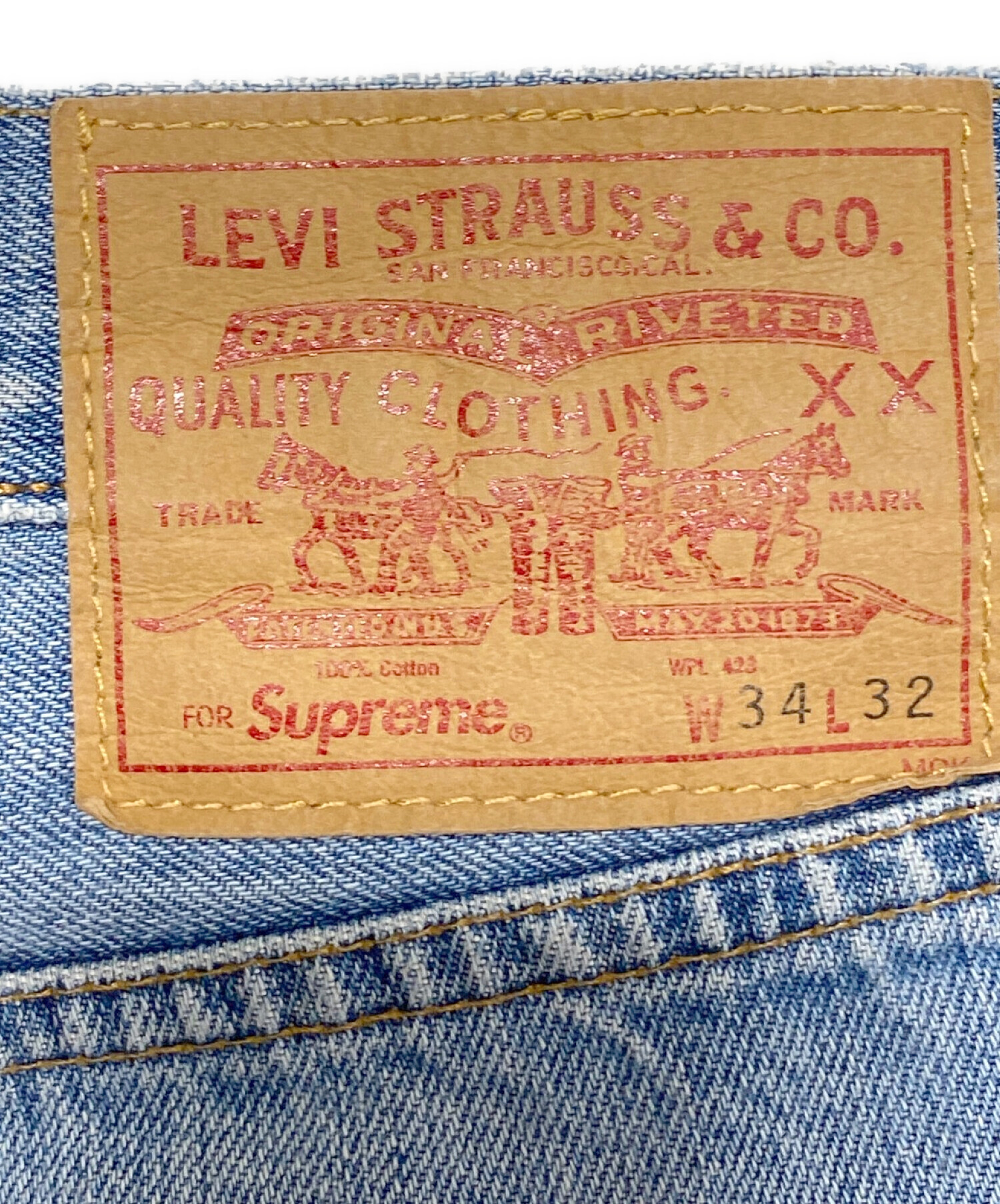 中古・古着通販】SUPREME (シュプリーム) LEVI'S (リーバイス) 501