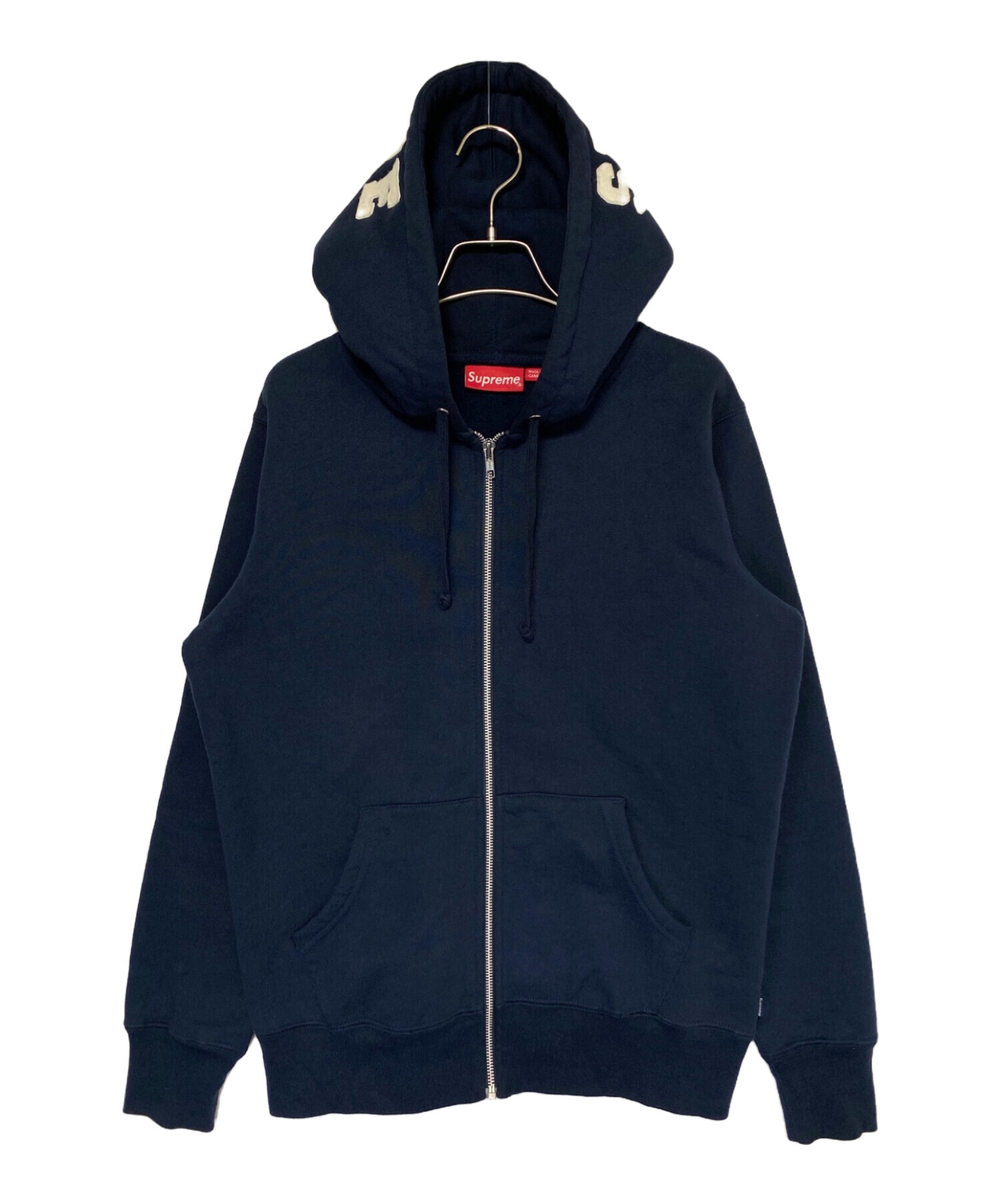 中古・古着通販】SUPREME (シュプリーム) Felt Hooded Logo Zip Up 
