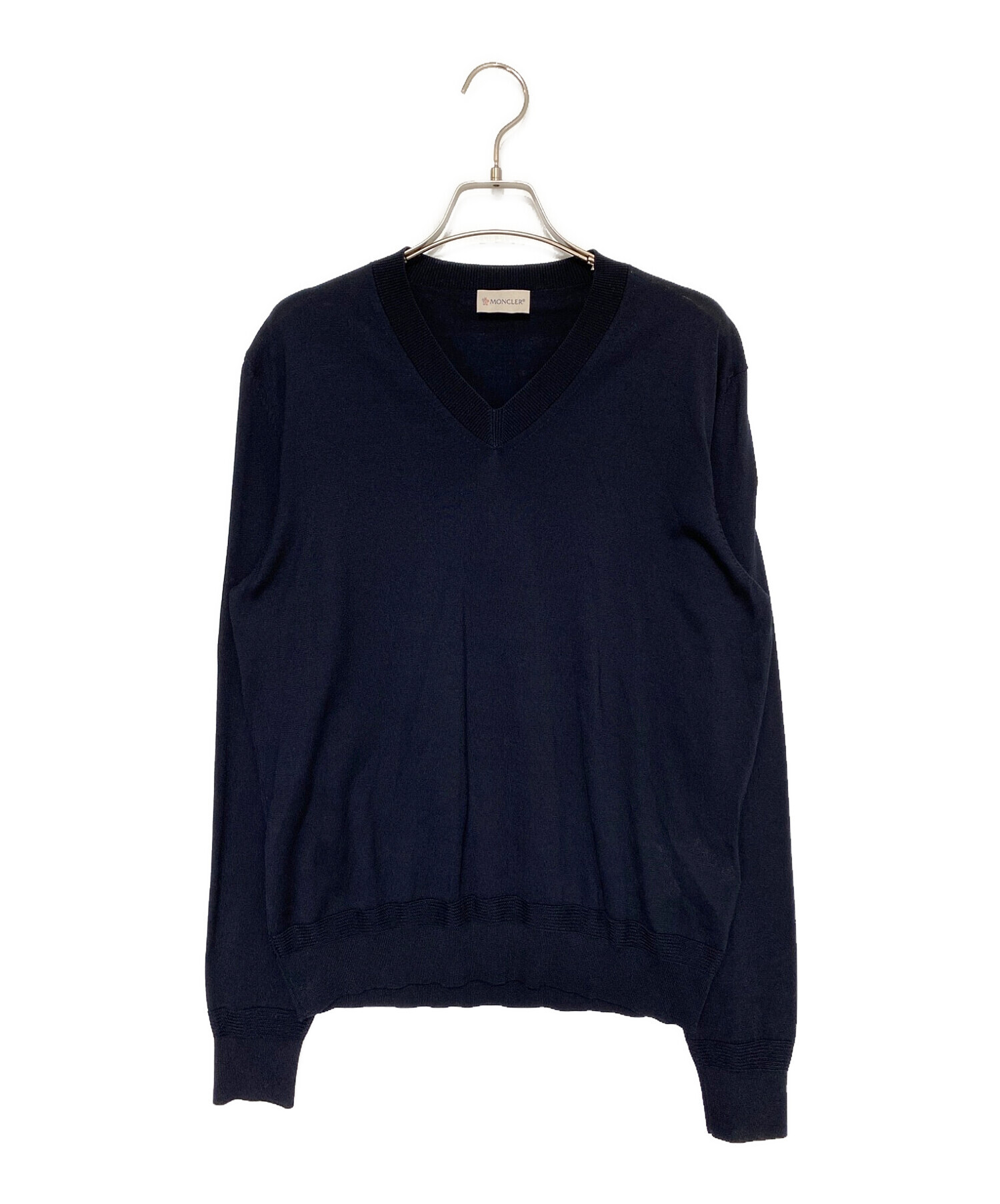 MONCLER ネイビー Vネックセーター S MONCLER ネイビー Vネック セーター S MONCLER ネイビー Vネック