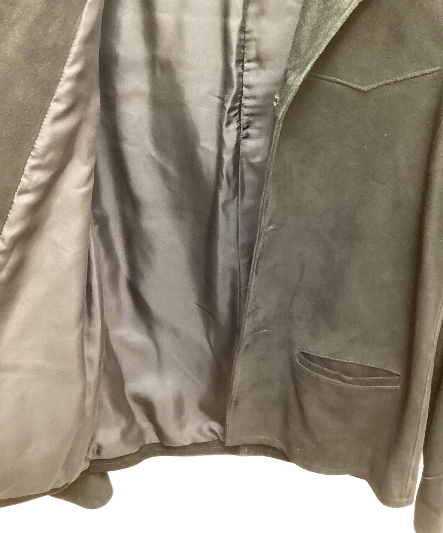 【定価35万】13AWサンローランパリレザーラペルジャケット44 【美品/レア】 中古・古着通販】Saint Laurent Paris (サンローランパリ) スウェード