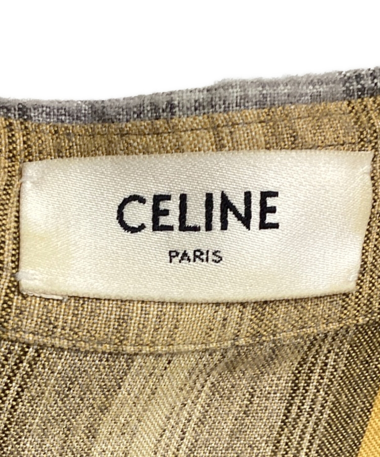 中古・古着通販】CELINE (セリーヌ) Loose Shirt Check Rayon（ルーズ