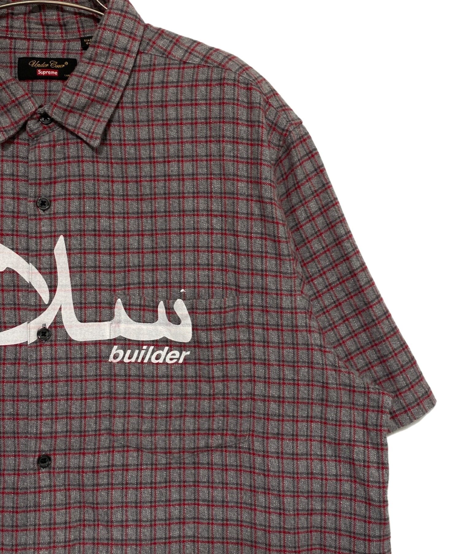 supreme undercover フランネルシャツ Supreme x UNDERCOVER アラビア語 フランネルシャツ 23SS WEEK 6
