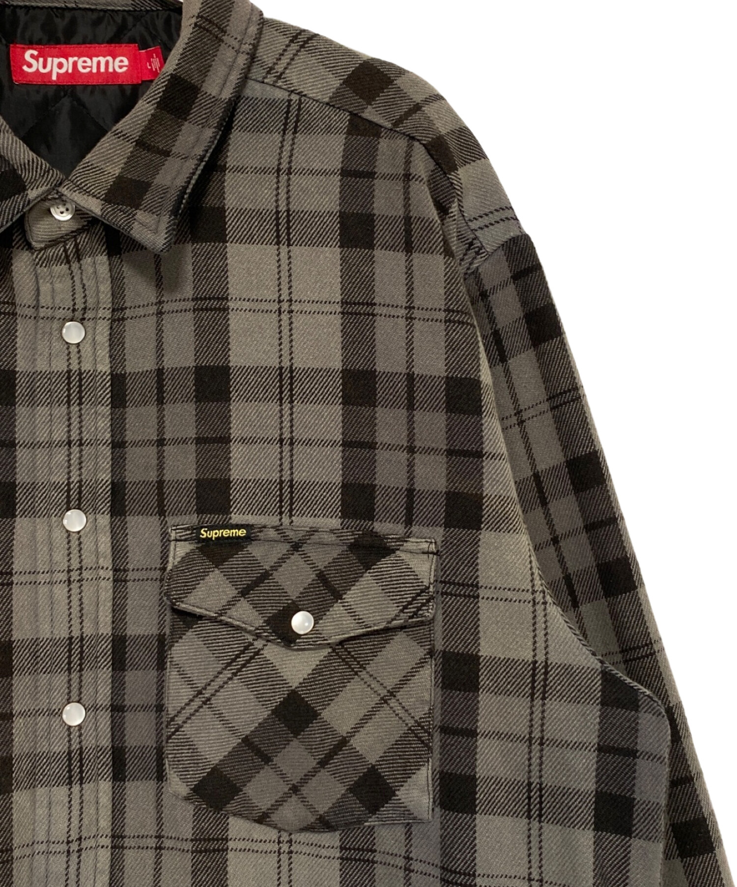 中古・古着通販】SUPREME (シュプリーム) Quilted Flannel Snap Shirt