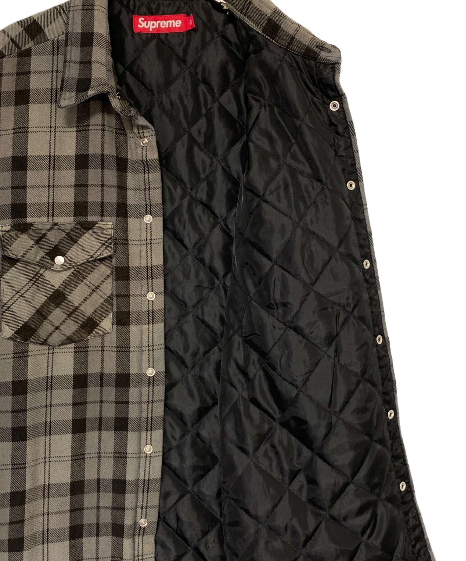 中古・古着通販】SUPREME (シュプリーム) Quilted Flannel Snap Shirt