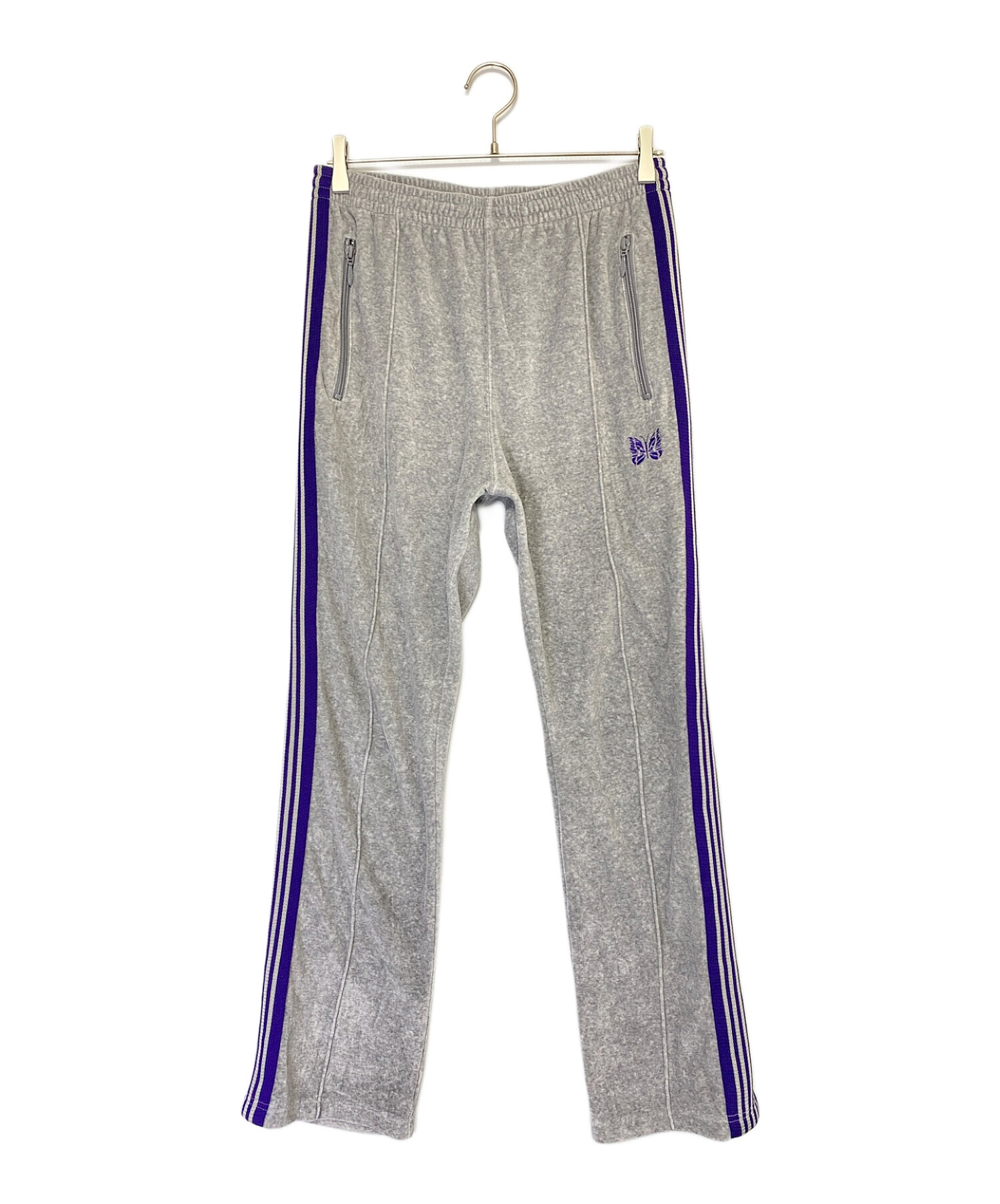 Needles グレー スウェット Sサイズ 中古・古着通販】Needles (ニードルズ) スウェットパンツ ライトグレー