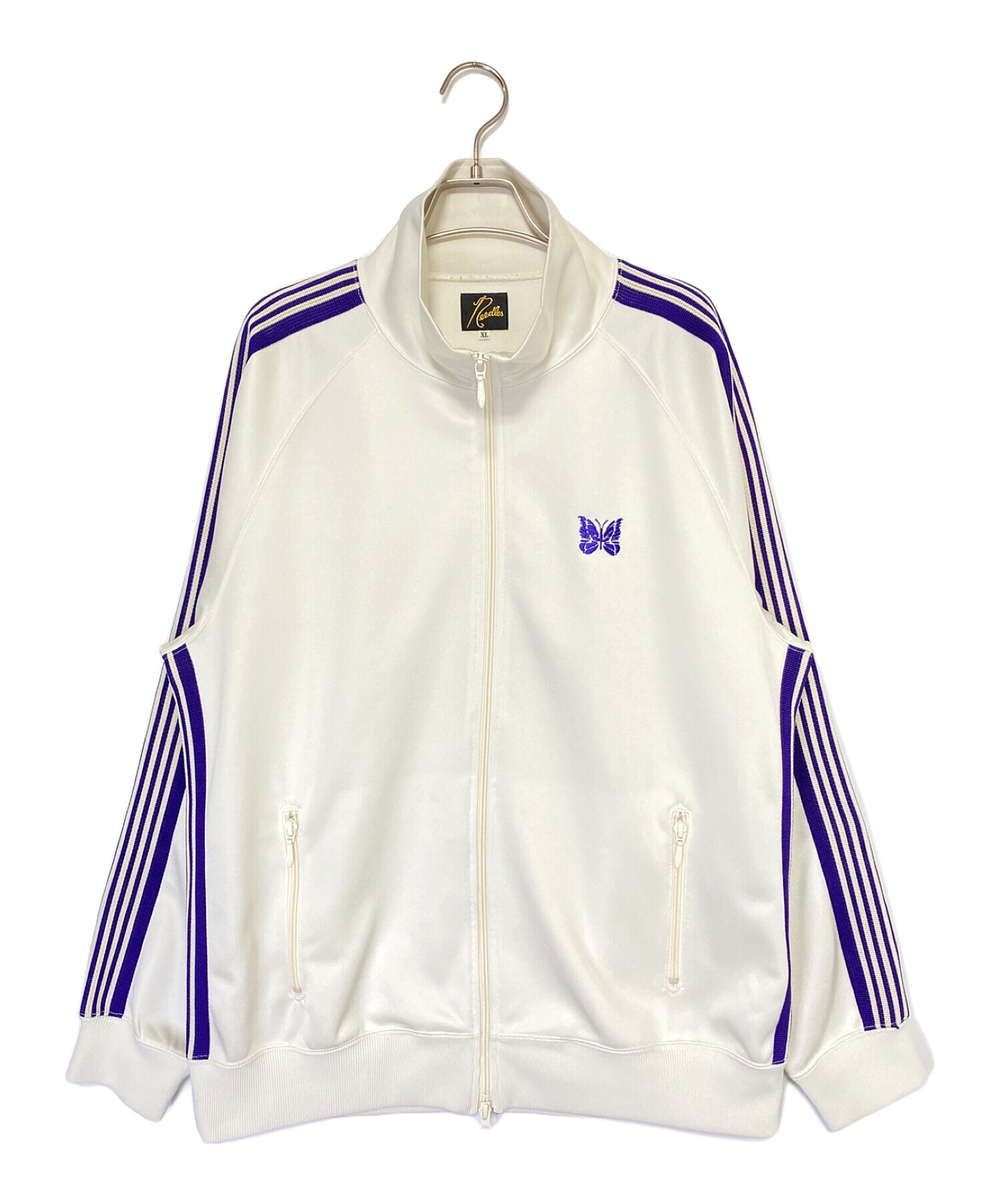 needles トラックジャケットホワイト 中古・古着通販】Needles (ニードルズ) トラックジャケット ホワイト