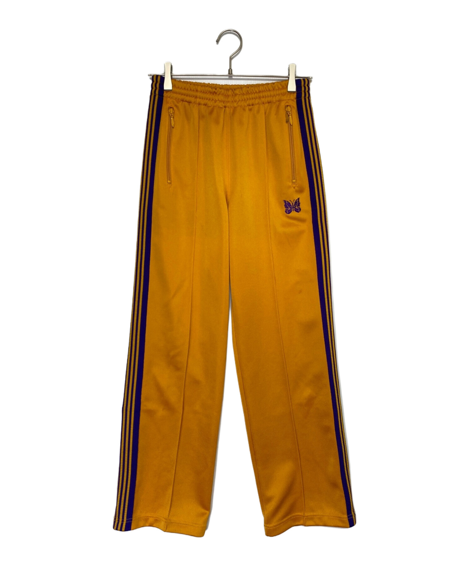 needles トラックパンツ　L マスタード　イエロー　オレンジ ストレート 中古・古着通販】Needles (ニードルズ) トラックパンツ イエロー