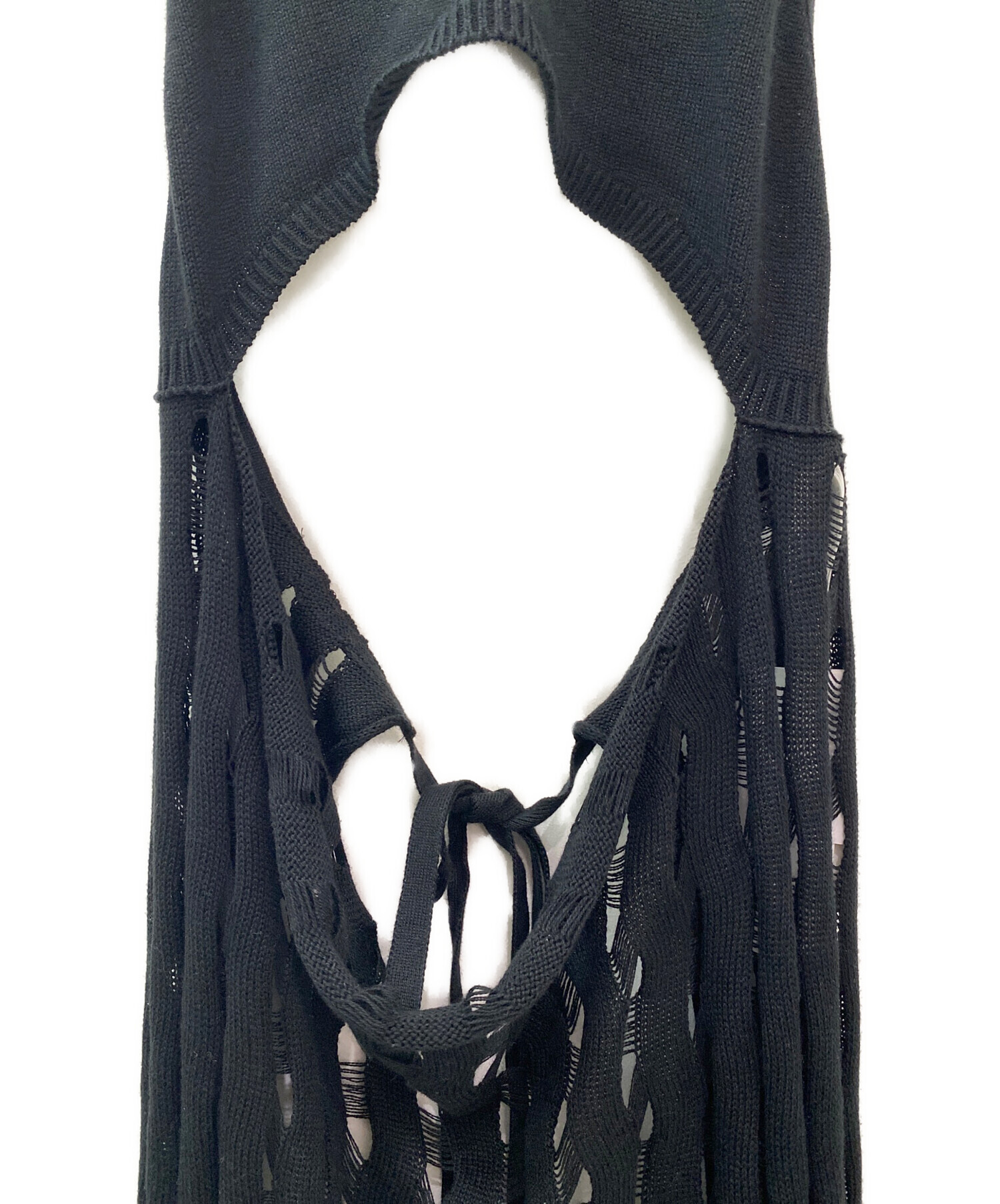 タグ付き　PERVERZE Ladder Stripe Apron Dress 中古・古着通販】PERVERZE (パーバーズ) Ladder Stripe Apron Dress