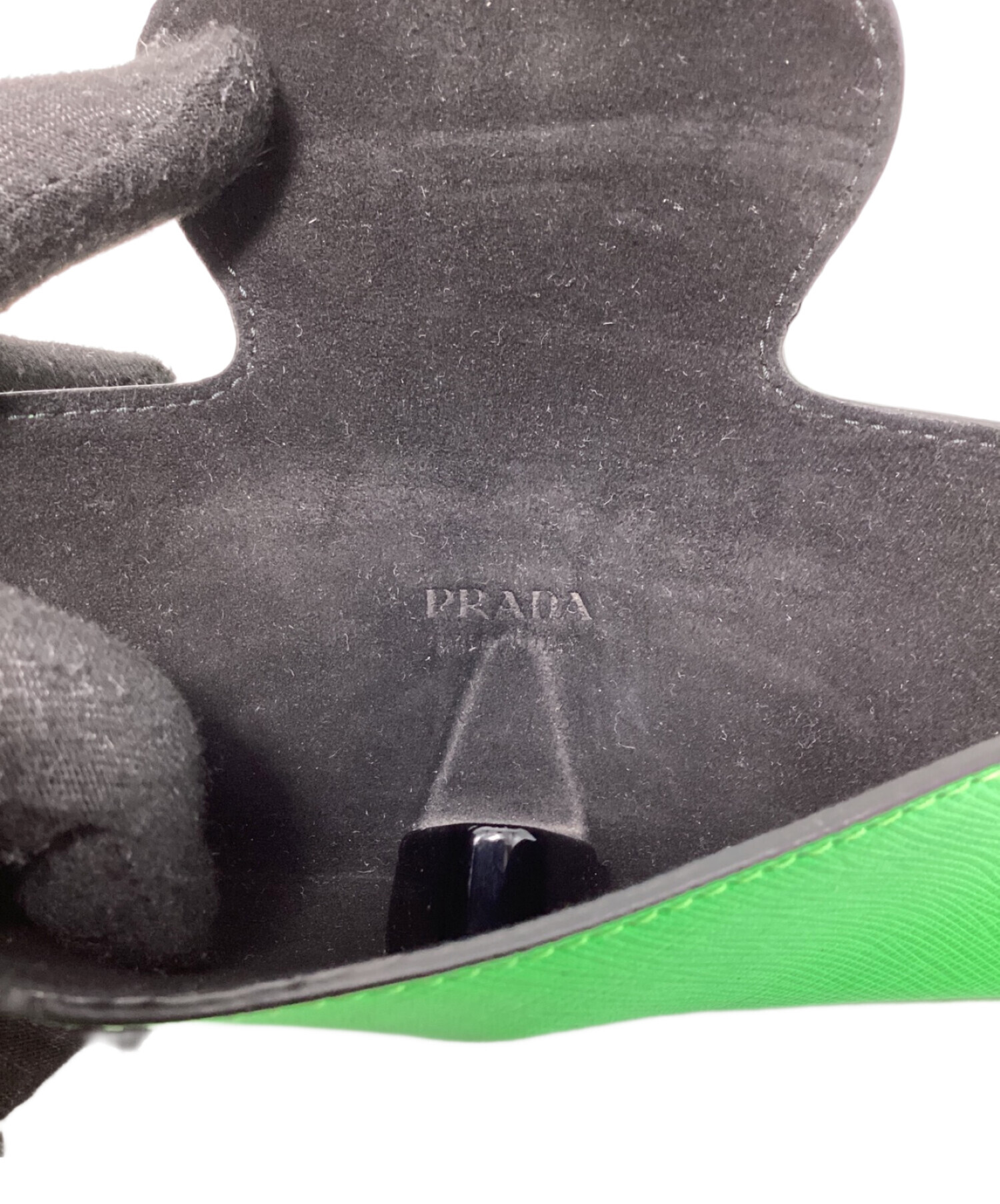 中古・古着通販】PRADA (プラダ) 眼鏡ケース 黄緑 サイズ:42｜ブランド