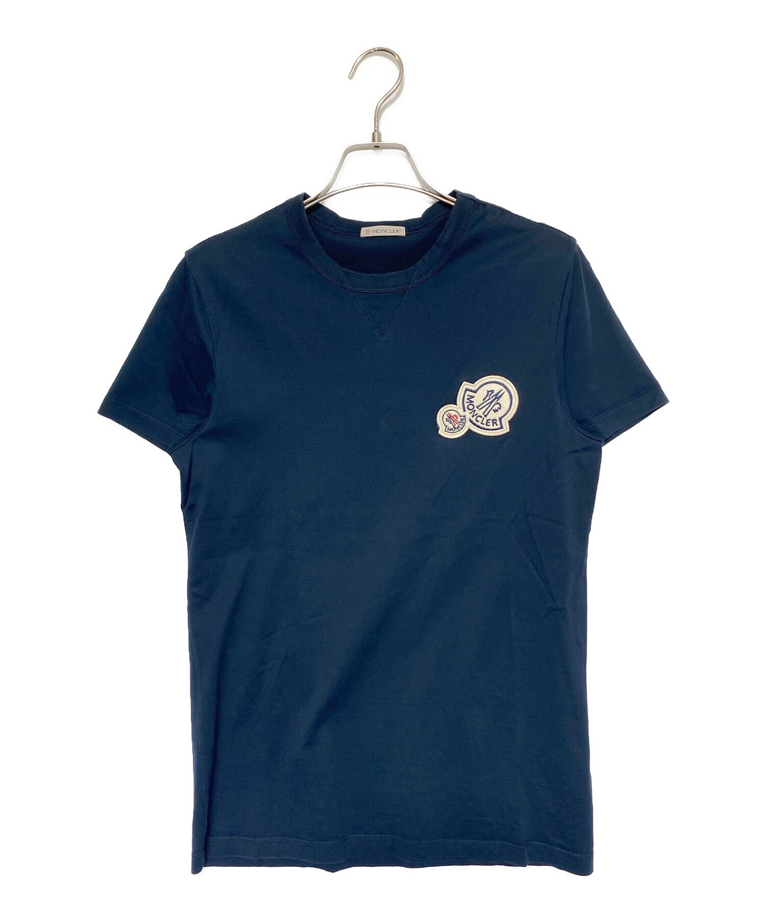 中古・古着通販】MONCLER (モンクレール) Tシャツ ネイビー サイズ:XS 
