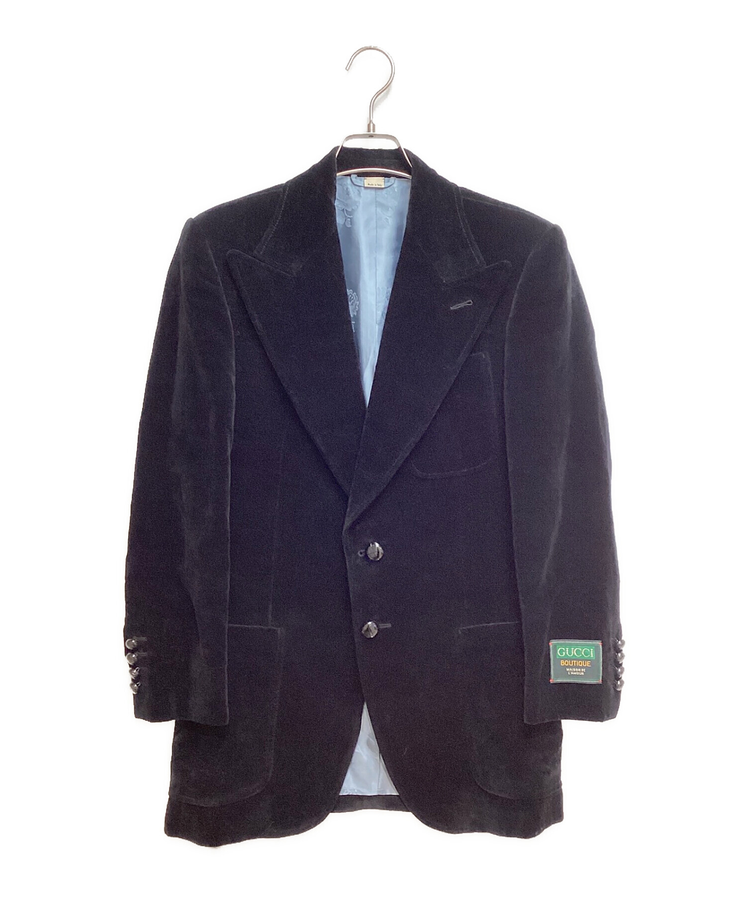 新品未使用品タグ付 GUCCI ベルベット テーラードジャケット 中古・古着通販】GUCCI (グッチ) 22AW Velvet jacket(ベルベット
