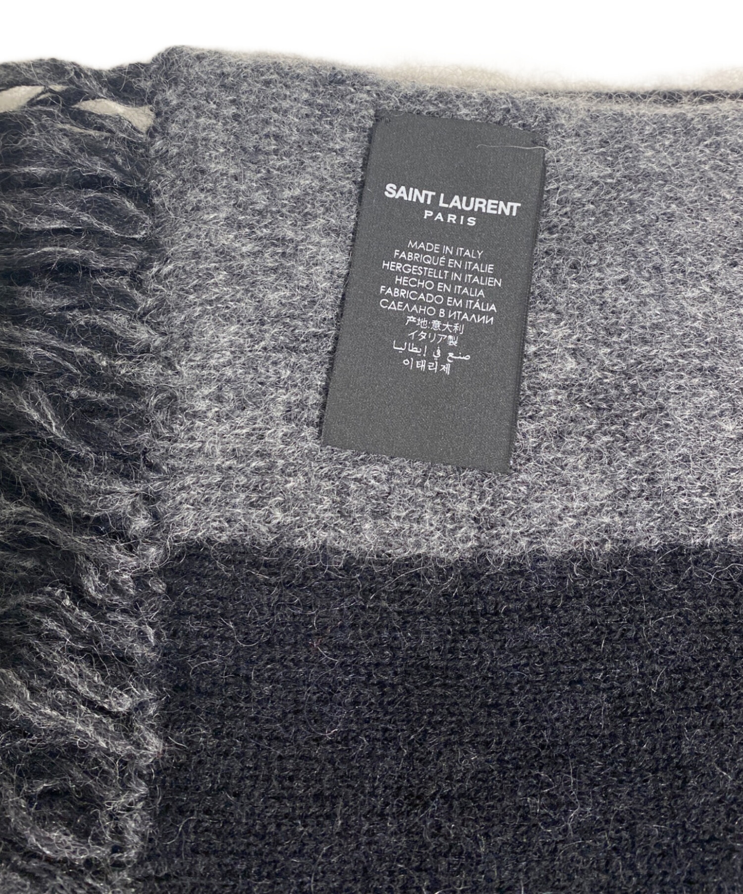 中古・古着通販】Saint Laurent Paris (サンローランパリ) ロゴモヘア