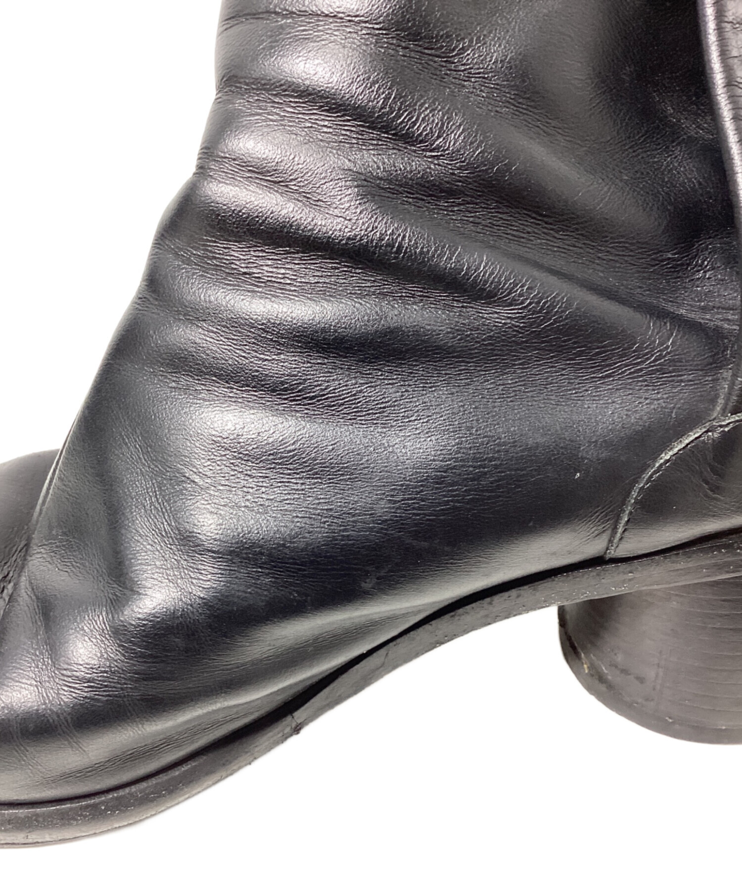 [美品]Maison Margiela タビブーツ tabi 39 ブラック maison margiela ブラック タビブーツ39 ヒール3cm メゾンマルジェラの