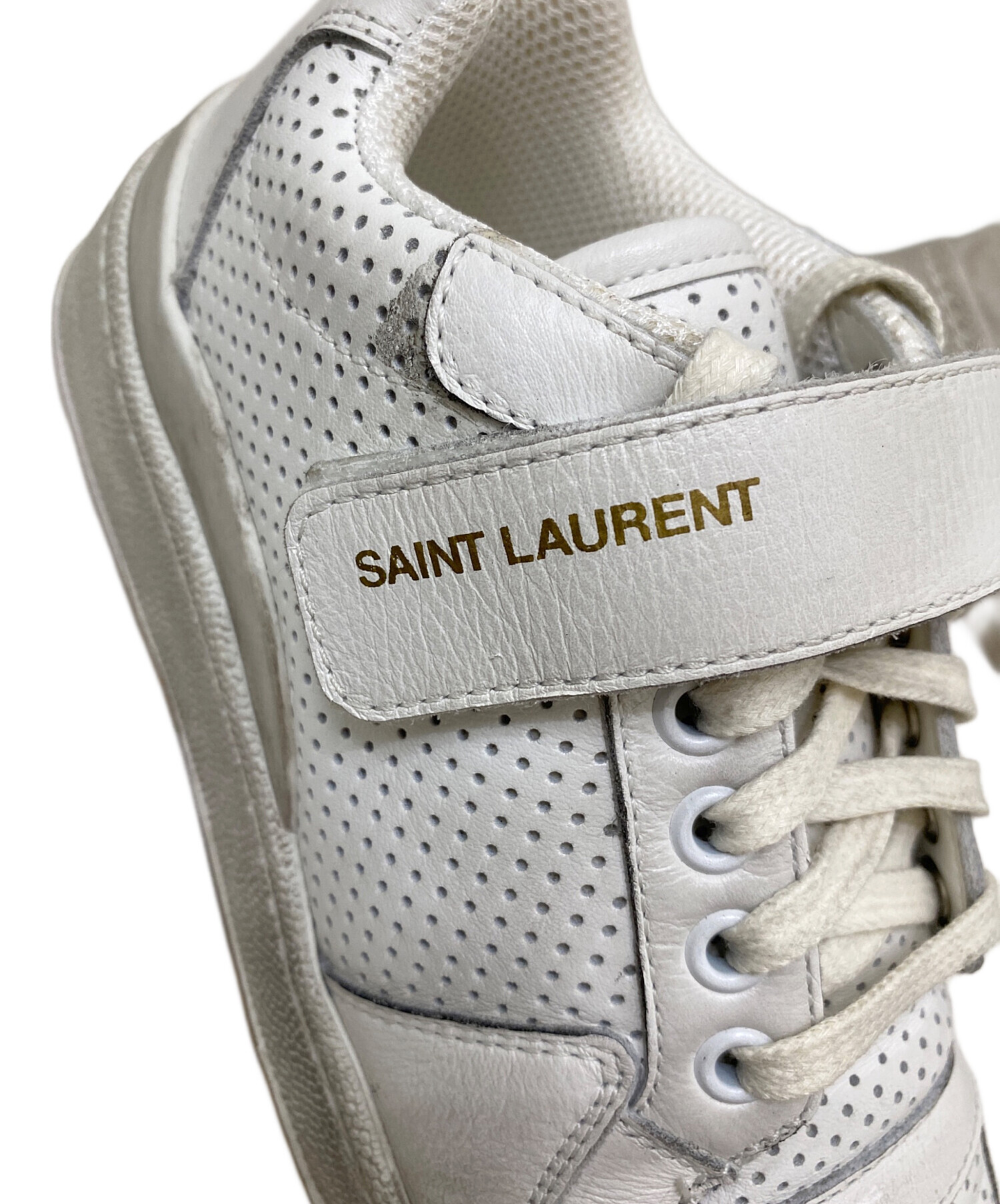 SAINT LAURENT PARIS ビンテージ加工スニーカー 【公式通販】