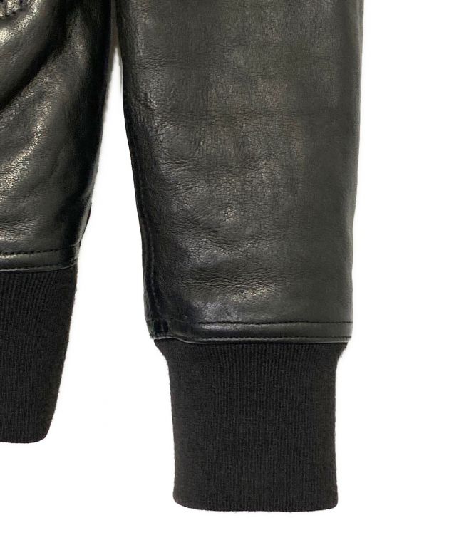rickowens レザーボンバー ma-1 黄金サイズ 中古・古着通販】RICK OWENS (リックオウエンス) MA1レザーボンバー