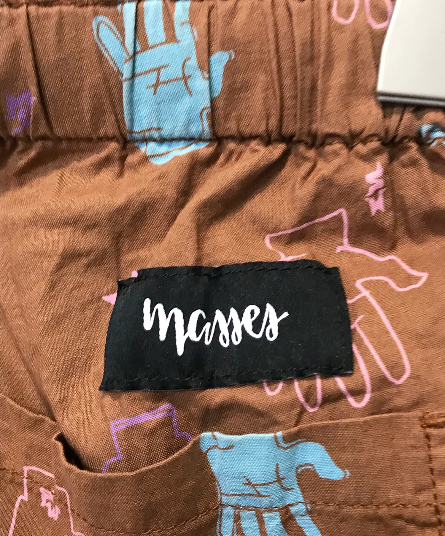 中古・古着通販】MASSES (マシス) PANTS HAND ブラウン サイズ:M