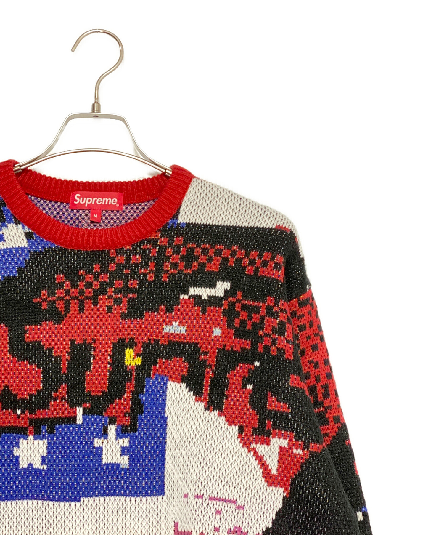 中古・古着通販】SUPREME (シュプリーム) Digital Flag Sweater レッド 