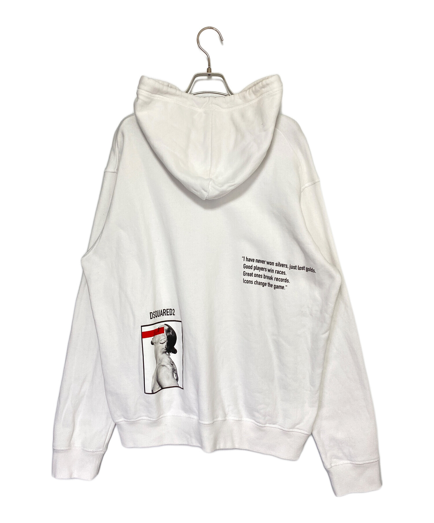 中古・古着通販】DSQUARED2 (ディースクエアード) パーカー ホワイト