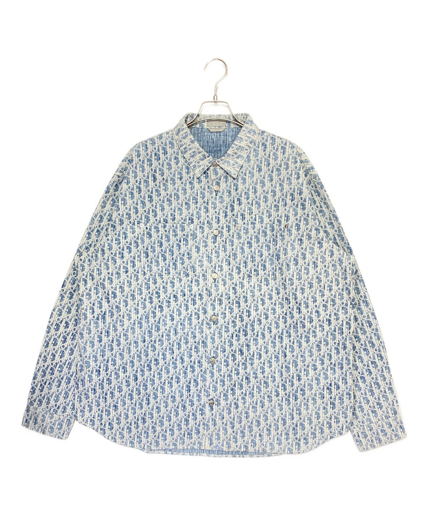 中古・古着通販】Dior (ディオール) オブリークシャツ スカイ 中古・古着通販】Dior (ディオール) オブリークシャツ スカイ