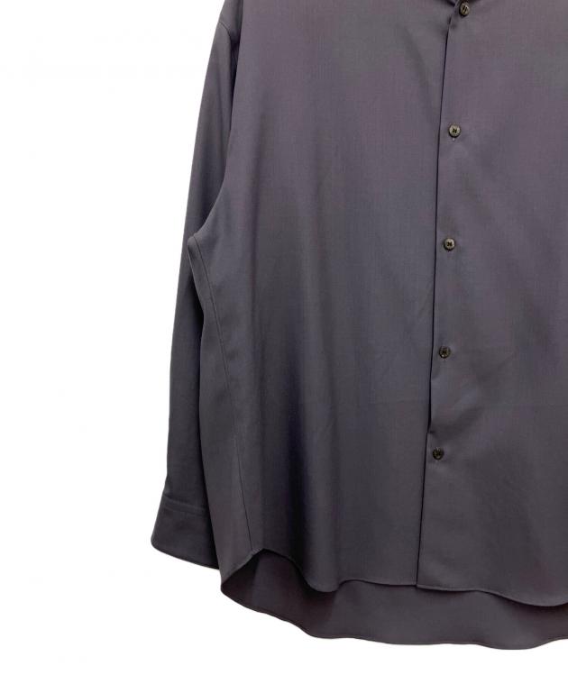 中古・古着通販】OVERCOAT (オーバーコート) Hooded Wool Shirt black