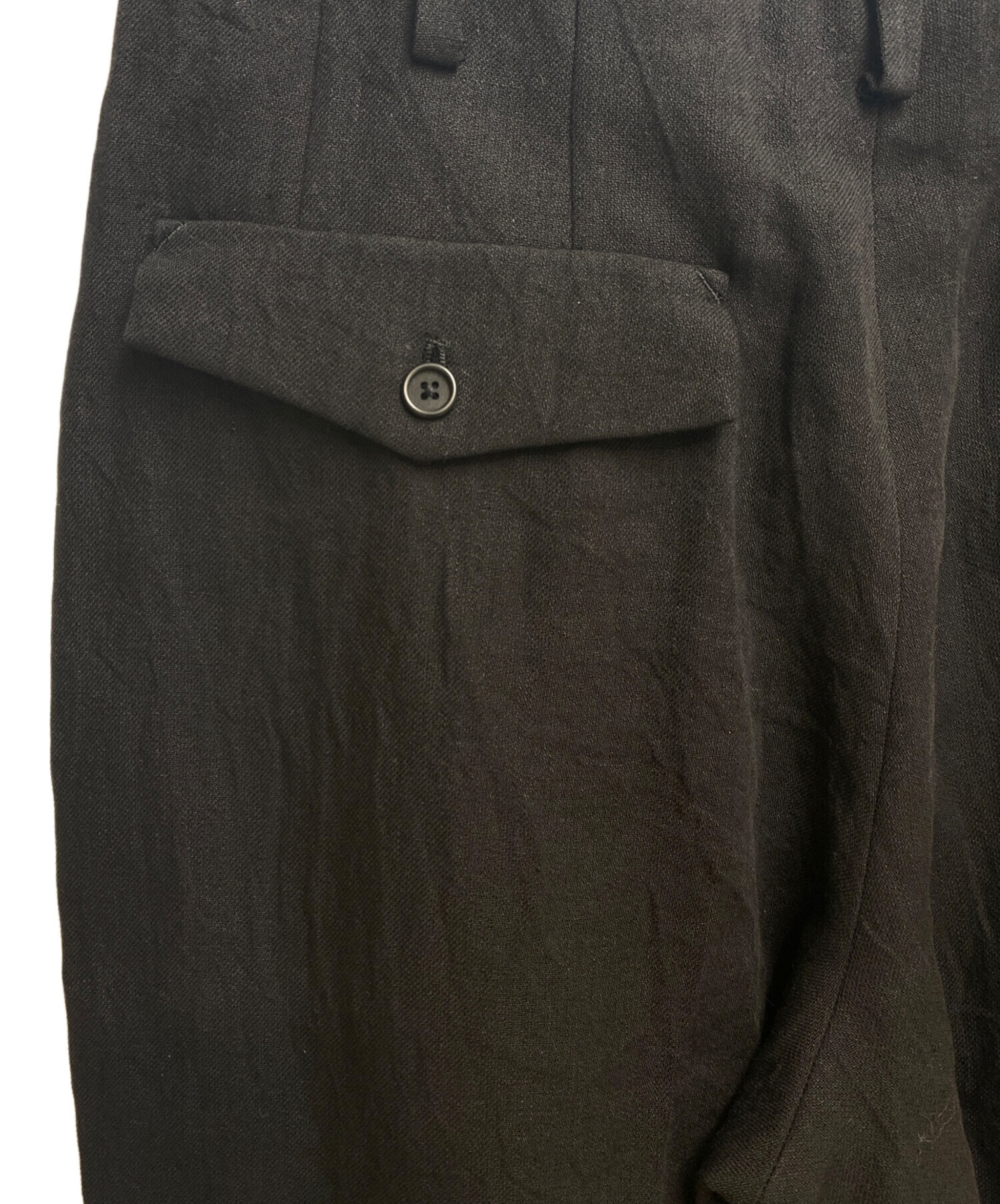 yohji yamamoto pour homme【美品】ツータックギャバジン Yohji Yamamoto POUR HOMME / ヨウジ ヤマモト | SUIT GABARDINE Z-2