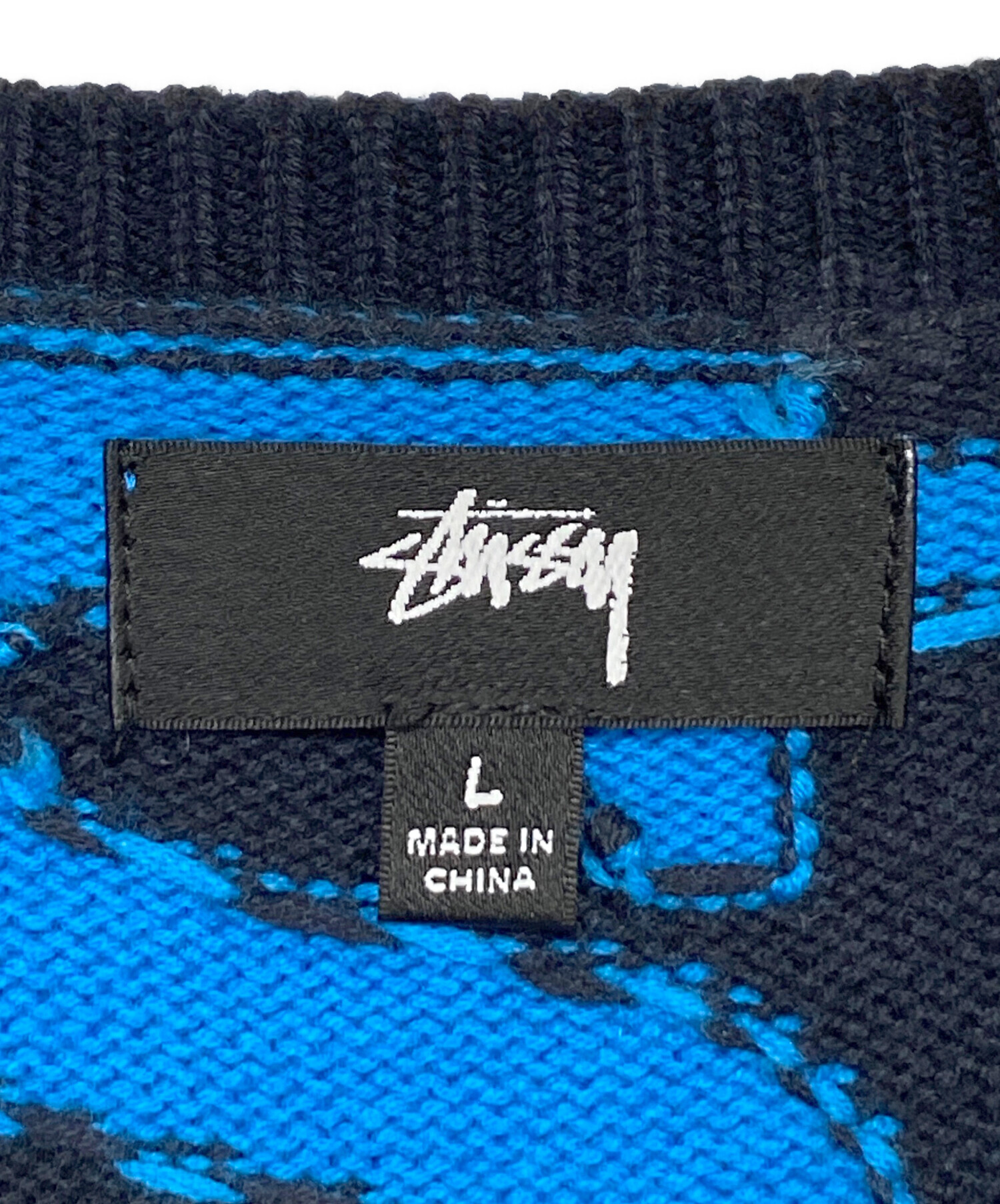 ゆ*様 【美品】Stussy Stacked Sweater Vest / ニッ Stussy - Stacked Sweater Vest - Dark Navy | available at LCD