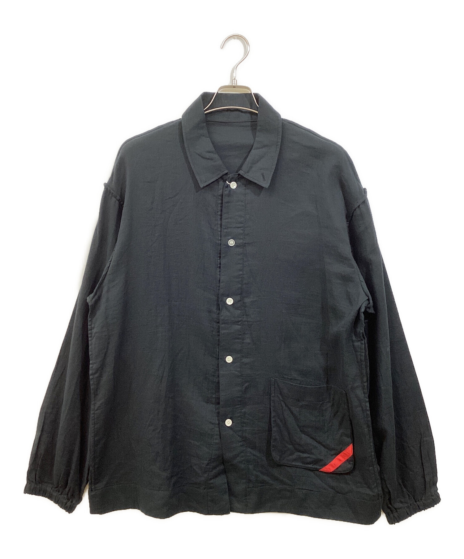 中古・古着通販】PHINGERIN (フィンガリン) シャツ ブラック サイズ:L 