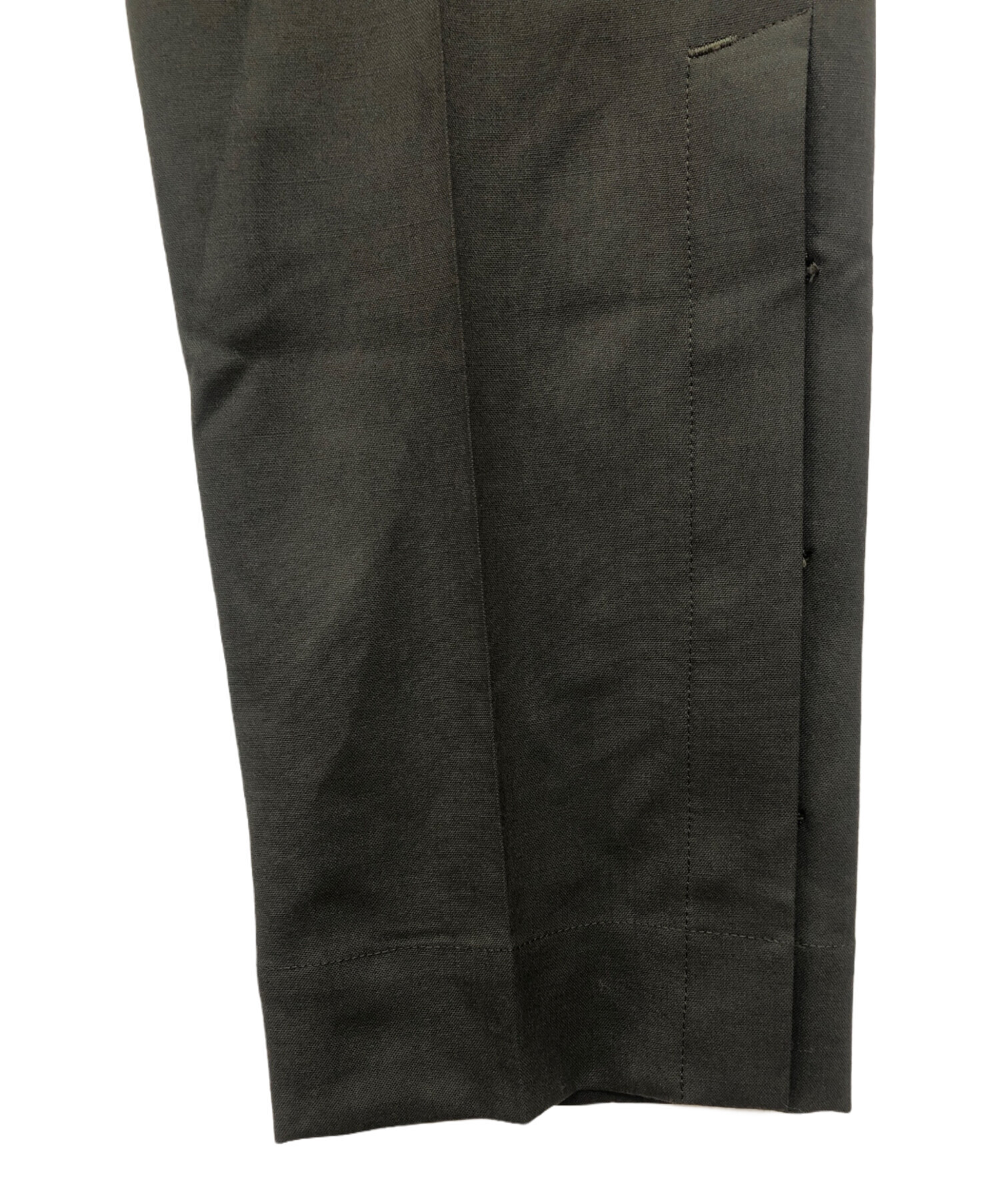 中古・古着通販】Tamme (タム) 98 SLACKS オリーブ サイズ:1｜ブランド