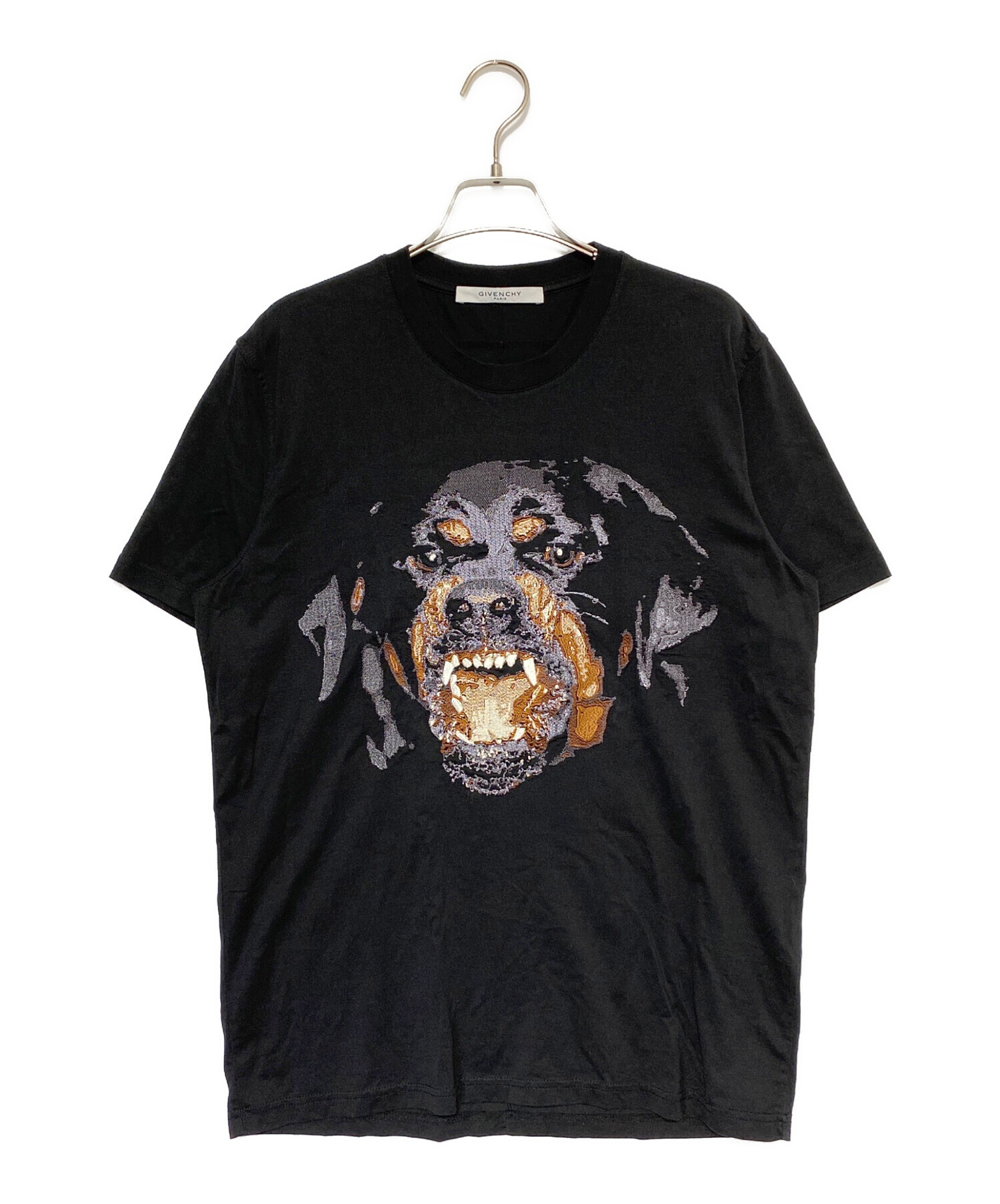 18ss GIVENCHY ロットワイラー　ジバンシー　tシャツ M 中古・古着通販】GIVENCHY (ジバンシィ) ロットワイラー刺繍Tシャツ