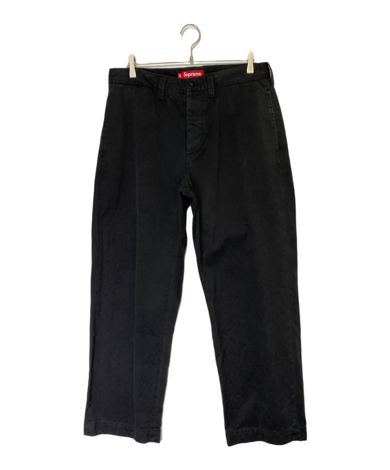 32 Supreme Chino Pants black stars