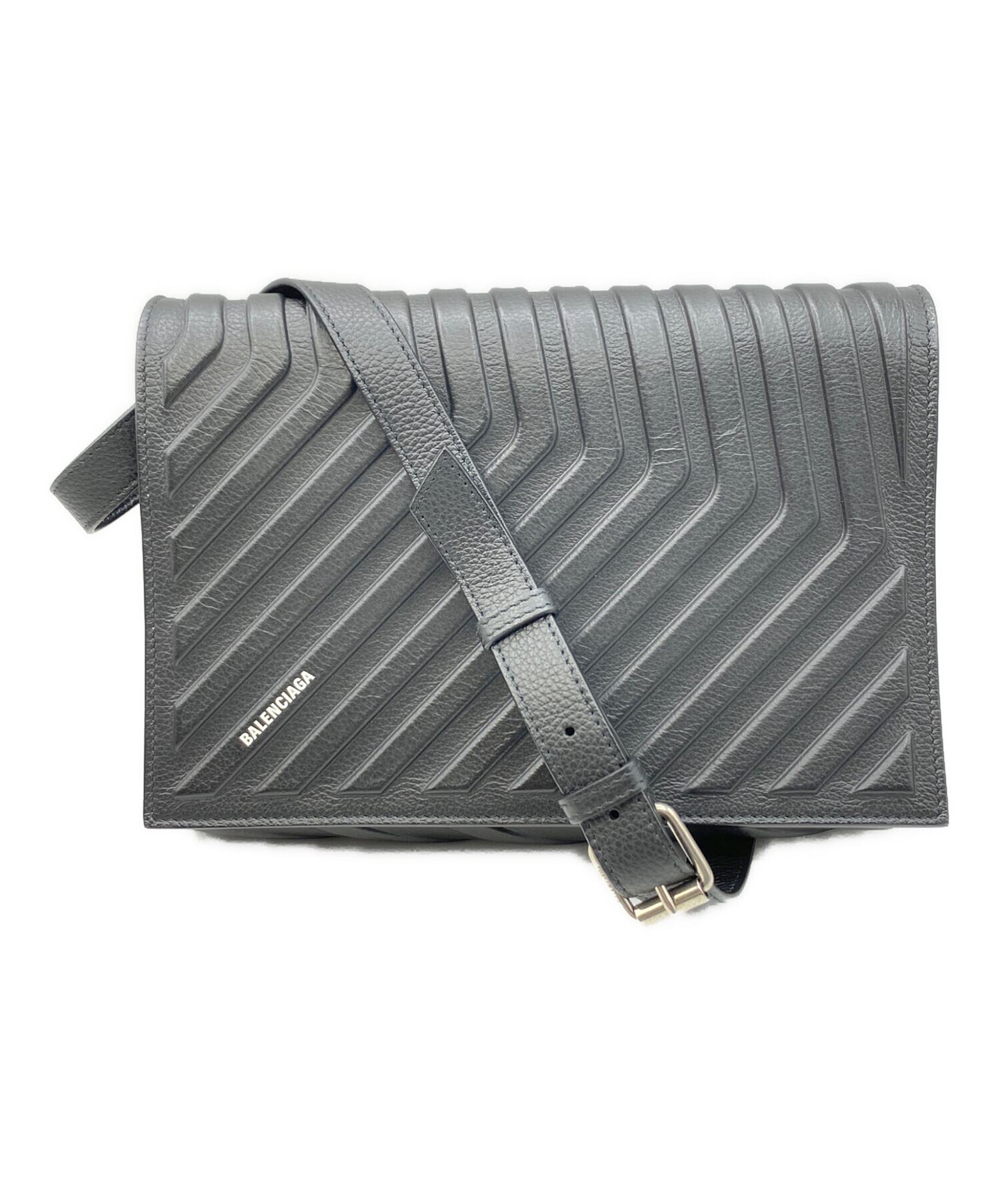 中古・古着通販】BALENCIAGA (バレンシアガ) CAR FLAP BAG ブラック