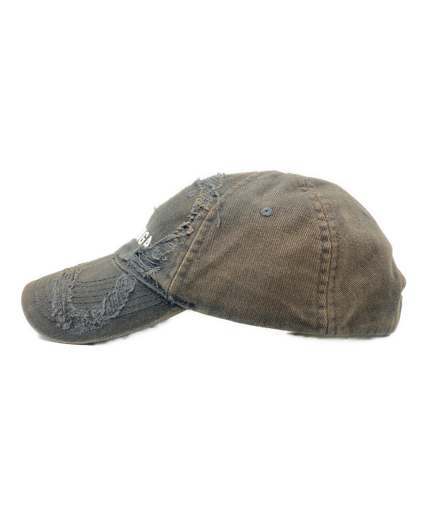 中古・古着通販】BALENCIAGA (バレンシアガ) Laser Destroyed BB Cap