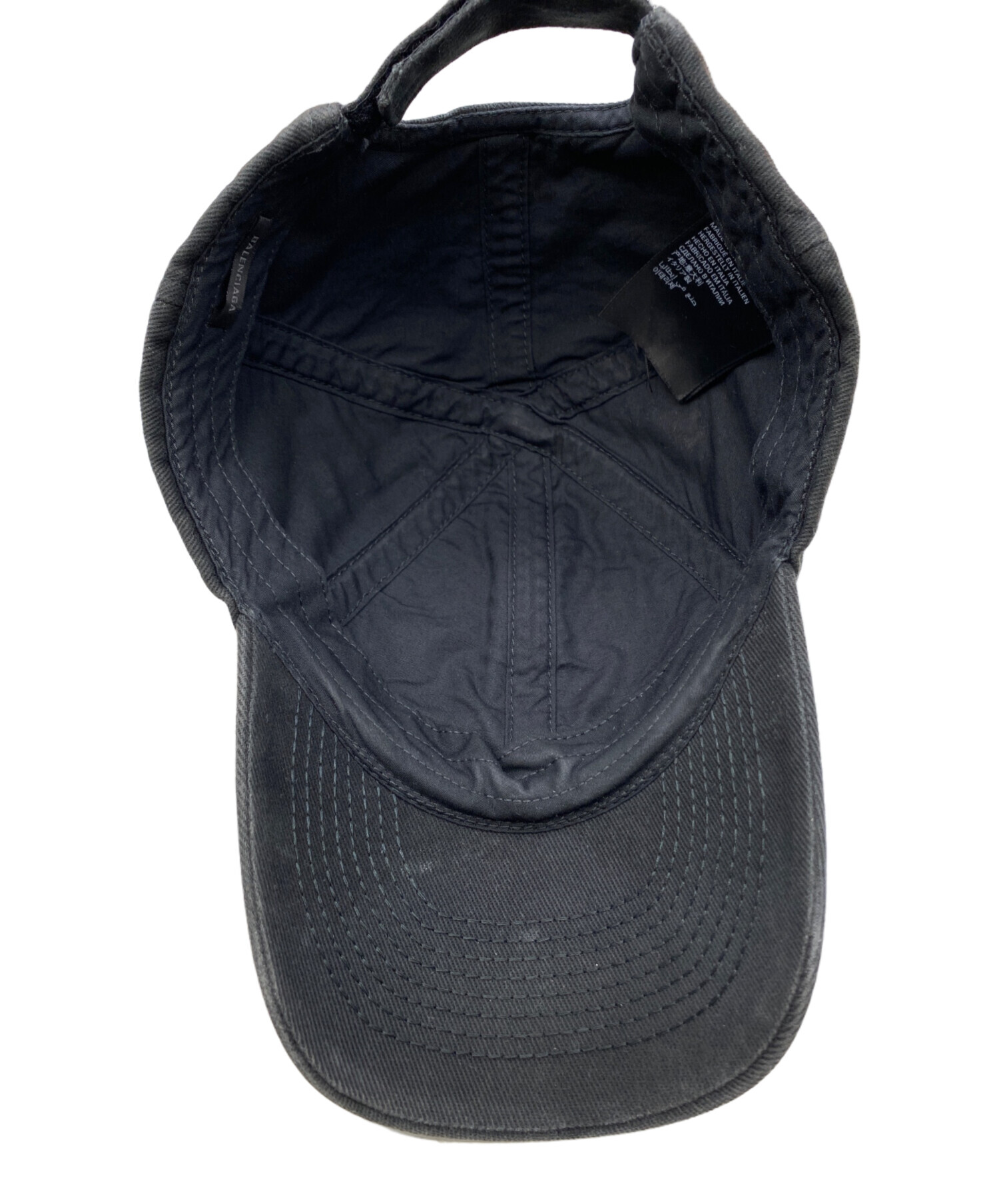 中古・古着通販】BALENCIAGA (バレンシアガ) Laser Destroyed BB Cap