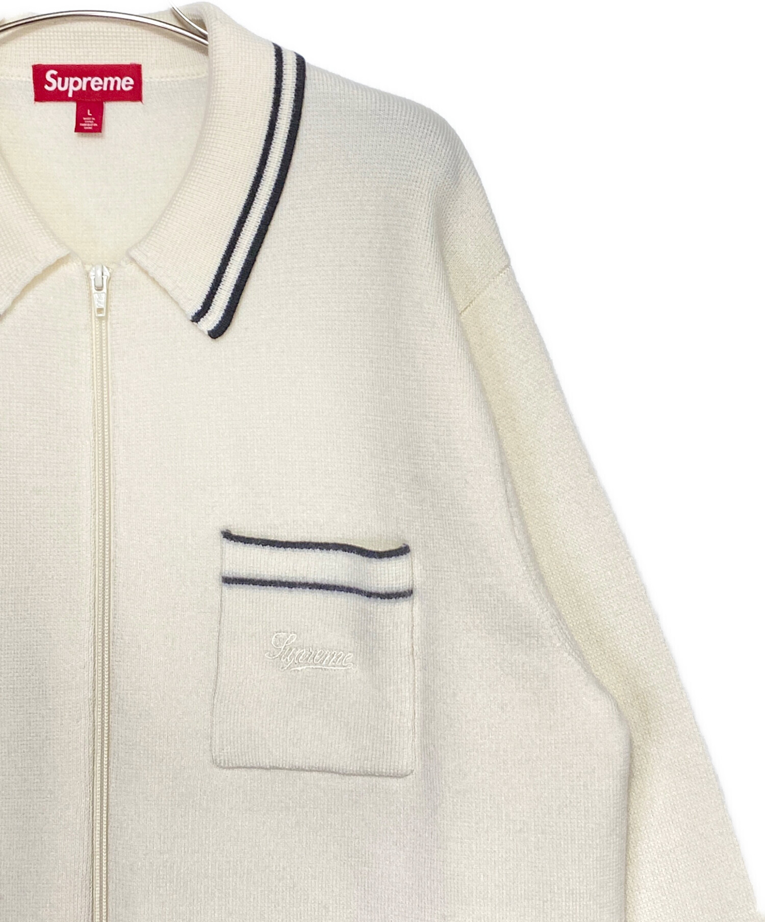 中古・古着通販】SUPREME (シュプリーム) Zip Up Polo Sweater 