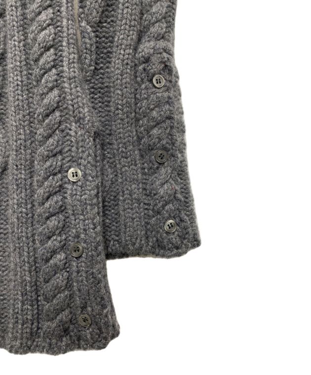 THOM BROWNE グレー 長袖ニット Cotton Crepe 4-Bar Milano Stitch Pullover | Thom Browne