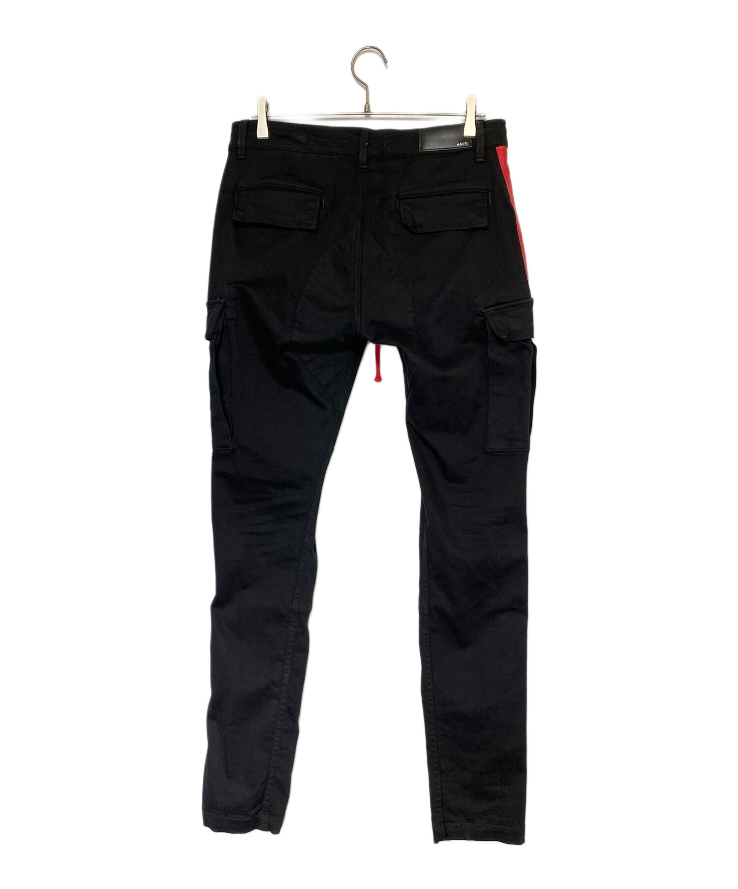 中古・古着通販】AMIRI (アミリ) カーゴパンツ ブラック×レッド サイズ 