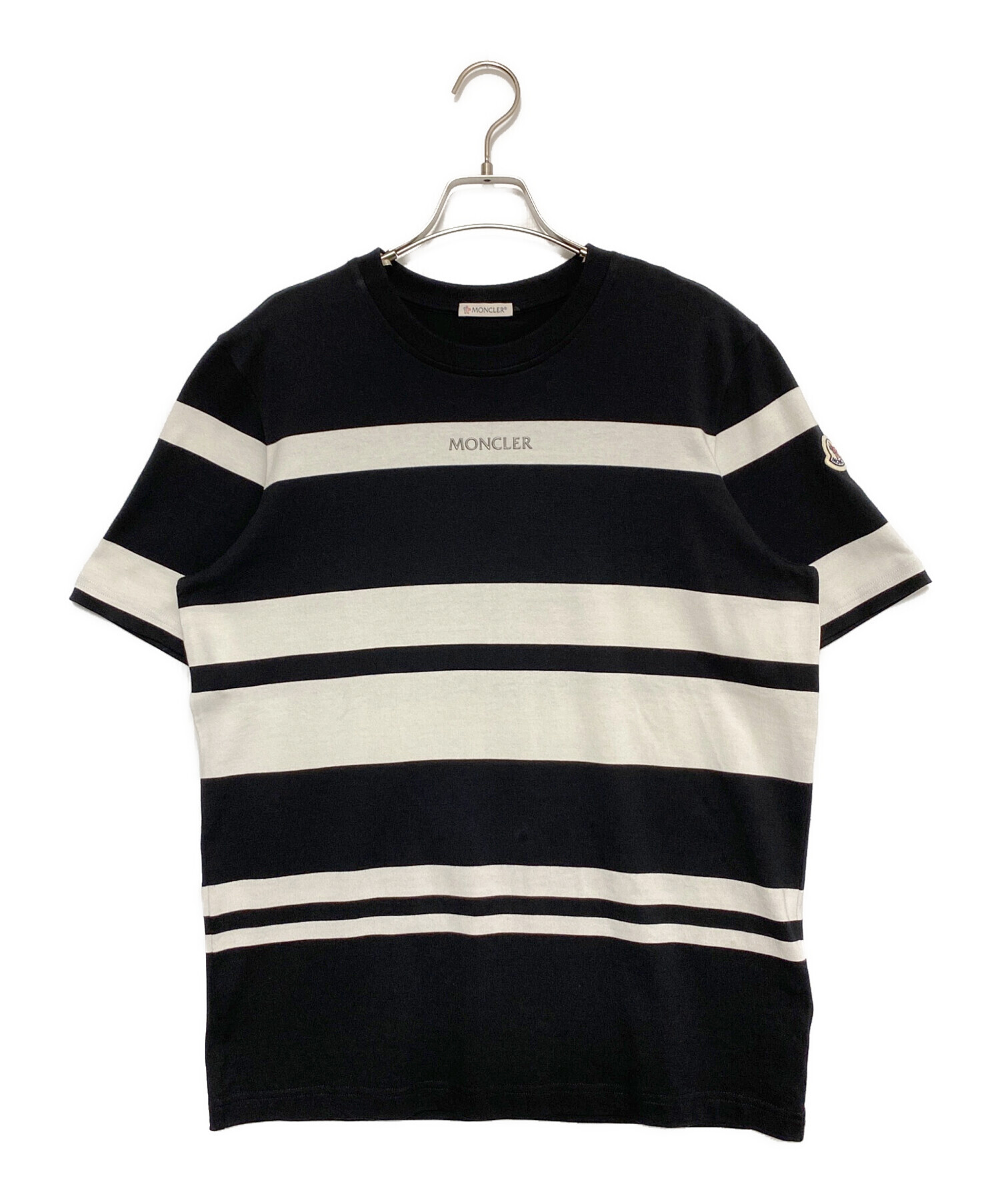 中古・古着通販】MONCLER (モンクレール) Tシャツ ブラック サイズ:S 