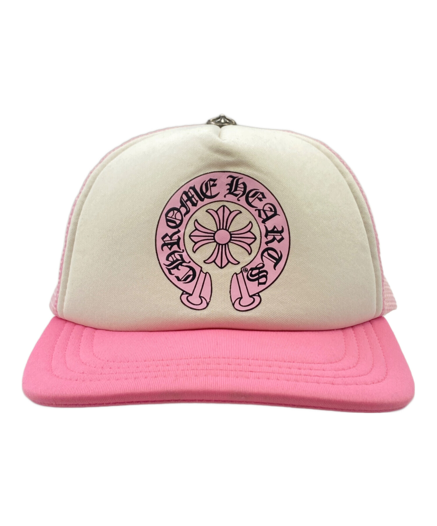 （廃盤希少・初期型・国内正規品）クロムハーツ　トラッカーキャップ　ピンク 中古・古着通販】CHROME HEARTS (クロムハーツ) Horseshoe Trucker Cap