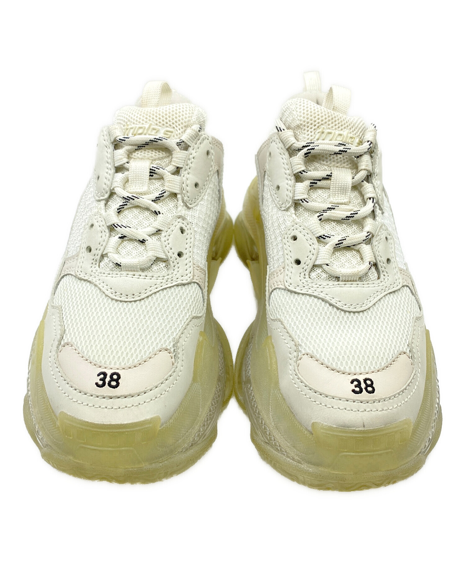 中古・古着通販】BALENCIAGA (バレンシアガ) Triple S ホワイト サイズ 