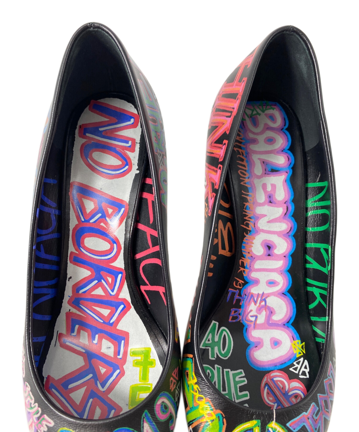 中古・古着通販】BALENCIAGA (バレンシアガ) Graffiti Heel Pumps