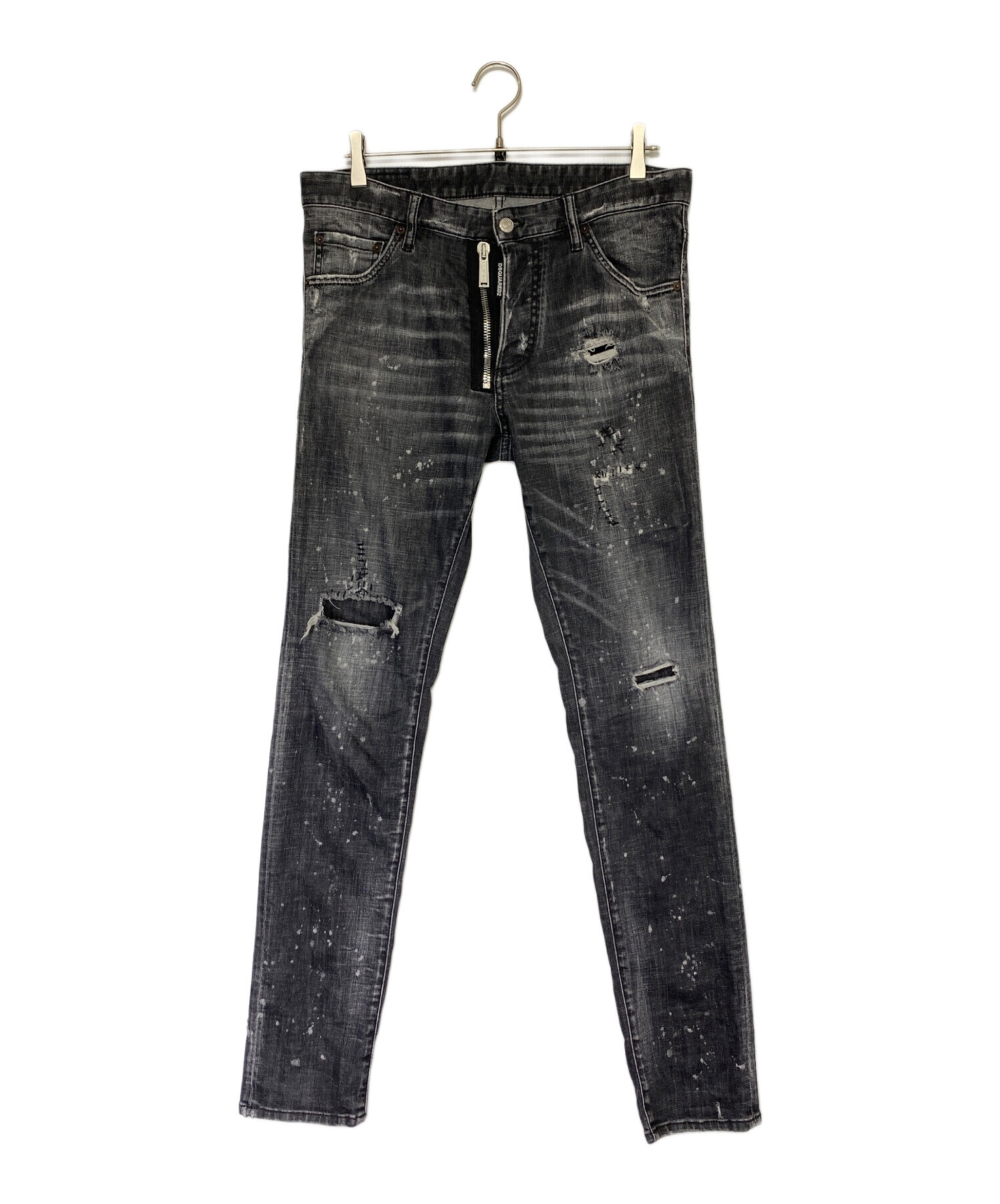 DSQUARED2 ペイント加工デニムパンツ 中古・古着通販】DSQUARED2 (ディースクエアード) ペイント加工デニム