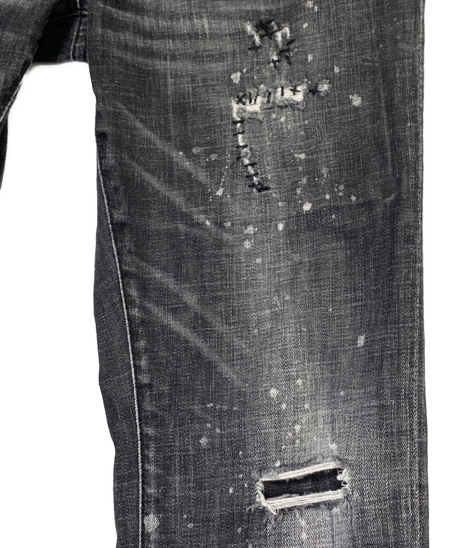 中古・古着通販】DSQUARED2 (ディースクエアード) ペイント加工デニム