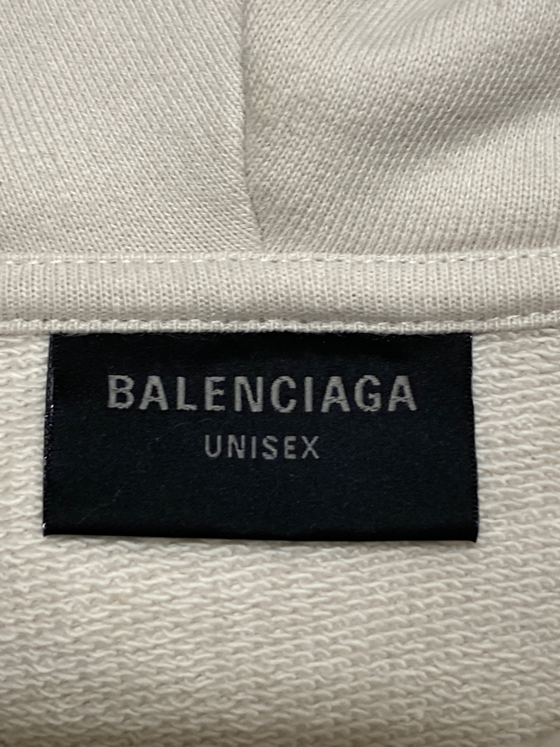 中古・古着通販】BALENCIAGA (バレンシアガ) XXXL Hoodie アイボリー 