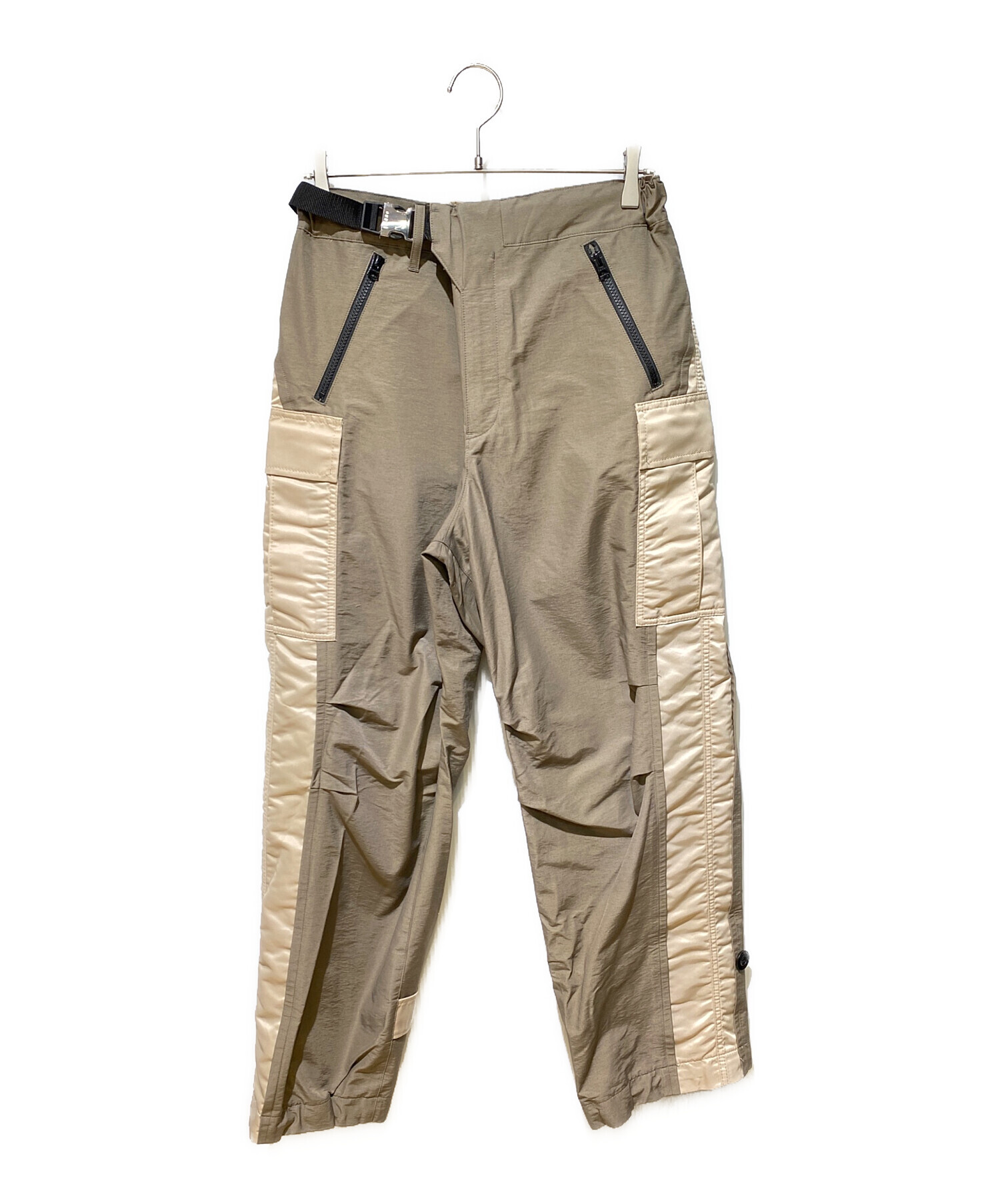 パンツ sacai 22SS Nylon Twill Mix Pant Yahoo!オークション - 22ss sacai サカイ / Nylon Twill Mix