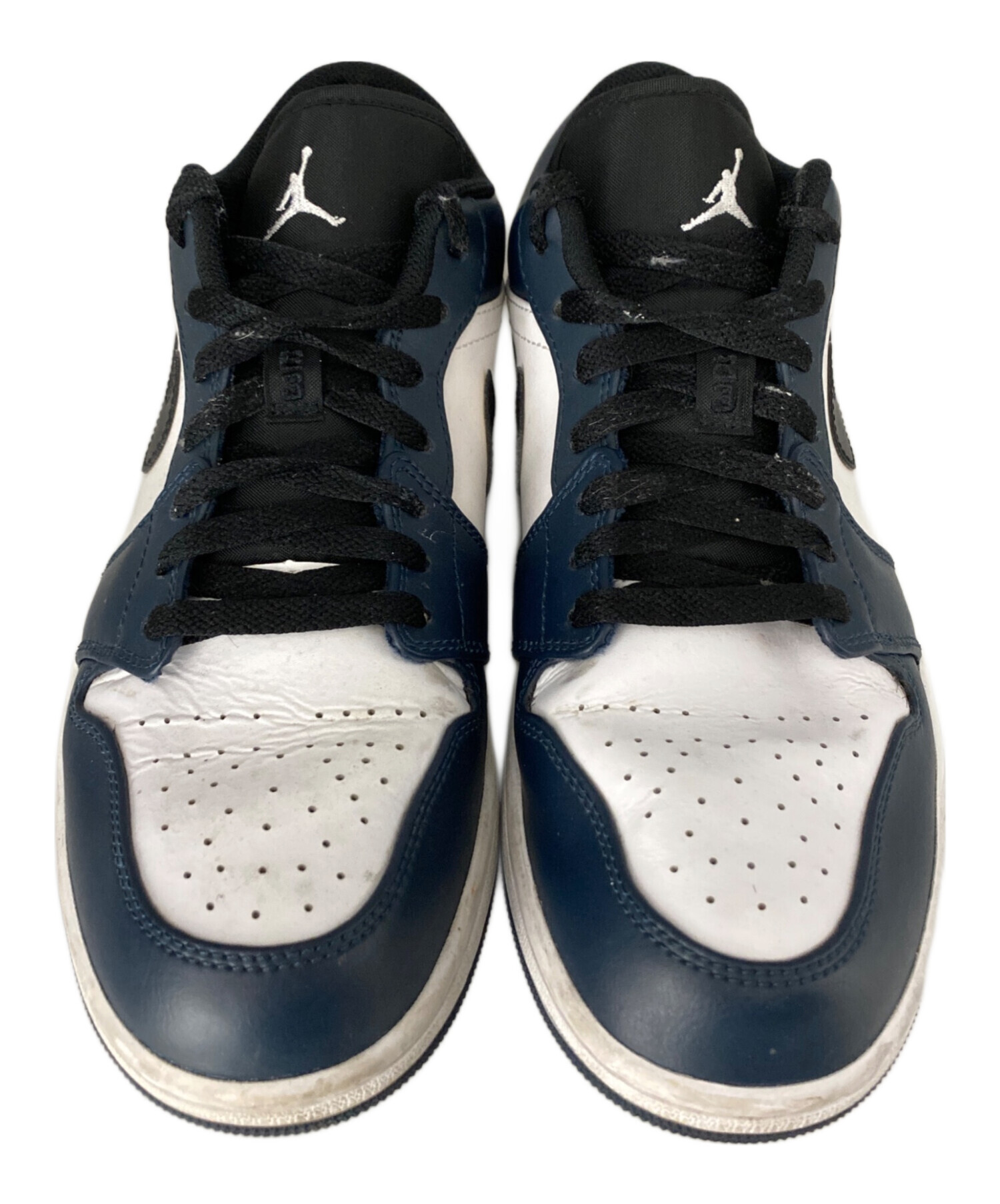 中古・古着通販】NIKE (ナイキ) Air Jordan 1 Low ホワイト×ネイビー 